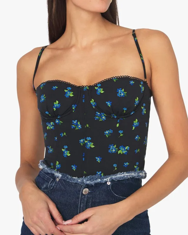 Underwire Watercolor Ditsy Corset made by WeWoreWhat