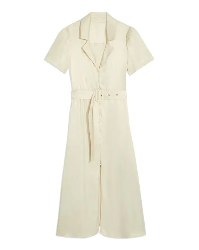 Camp Satin Collar Shirt Dress sold by WeWoreWhat