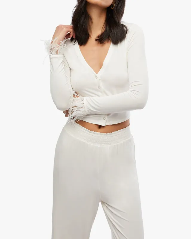 Feather Cardigan made by WeWoreWhat