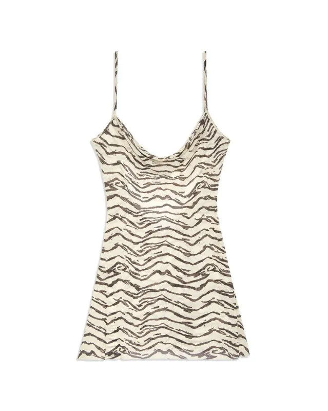 Cowl Mini Tiger Dress sold by WeWoreWhat