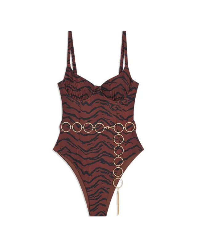 Danielle 3.0 Tiger One Piece sold by WeWoreWhat