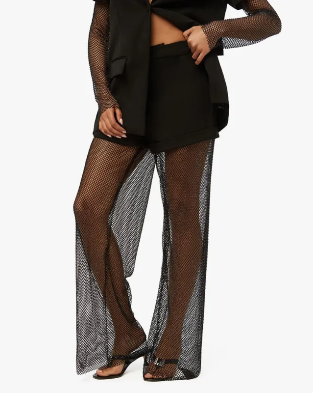 Crystal Mesh Suiting Pant sold by WeWoreWhat
