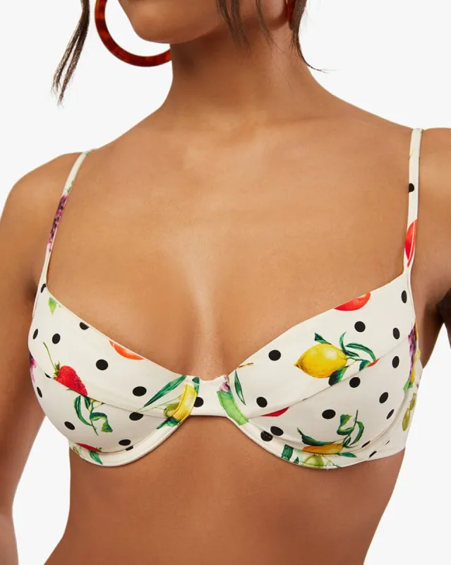Full Coverage Underwire Fruits Bikini Top sold by WeWoreWhat