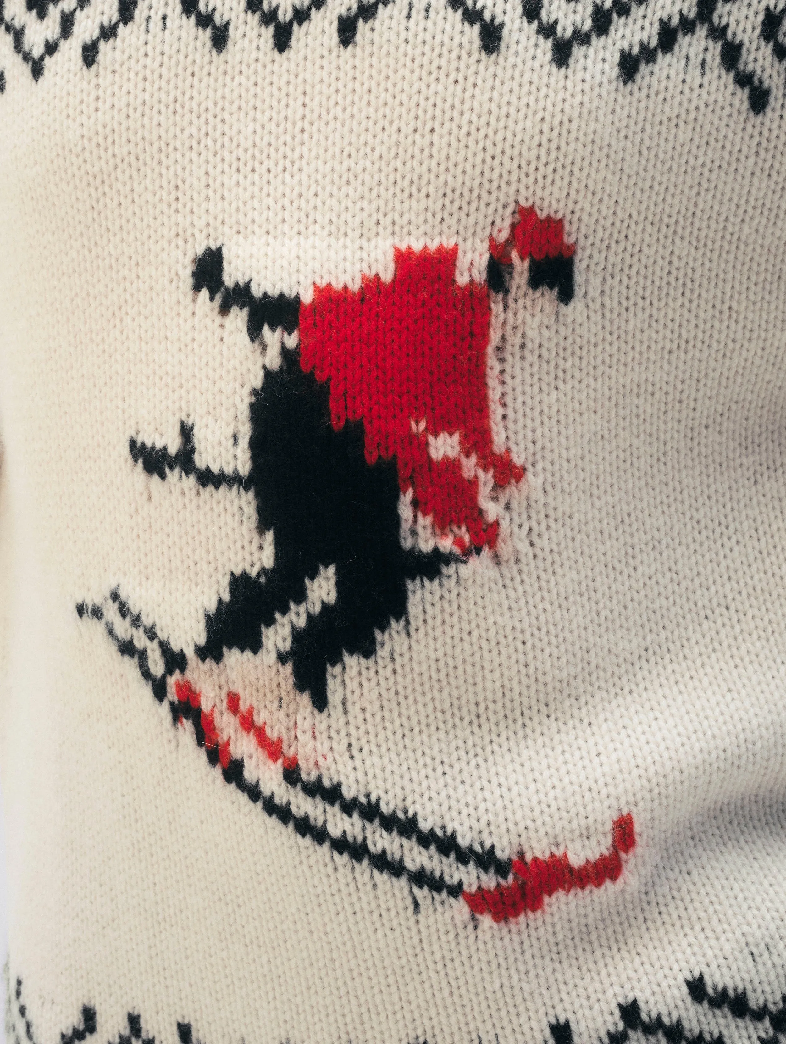 Cashmere Blend Ski Crewneck | Ivory/Black sold by White + Warren product image thumbnail 2