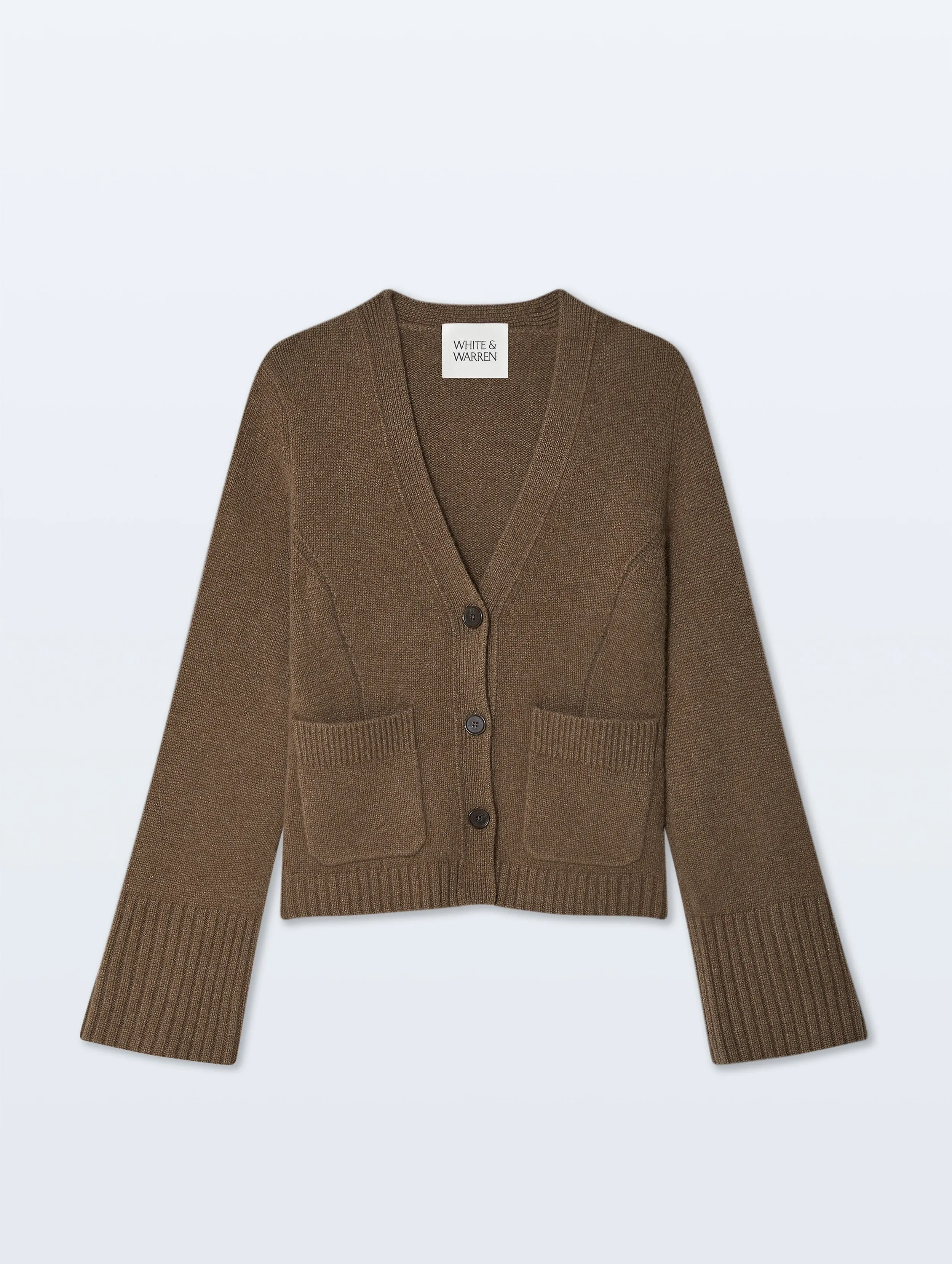 Cashmere Luxe Waisted Cardigan | Russet Brown sold by White + Warren product image thumbnail 4