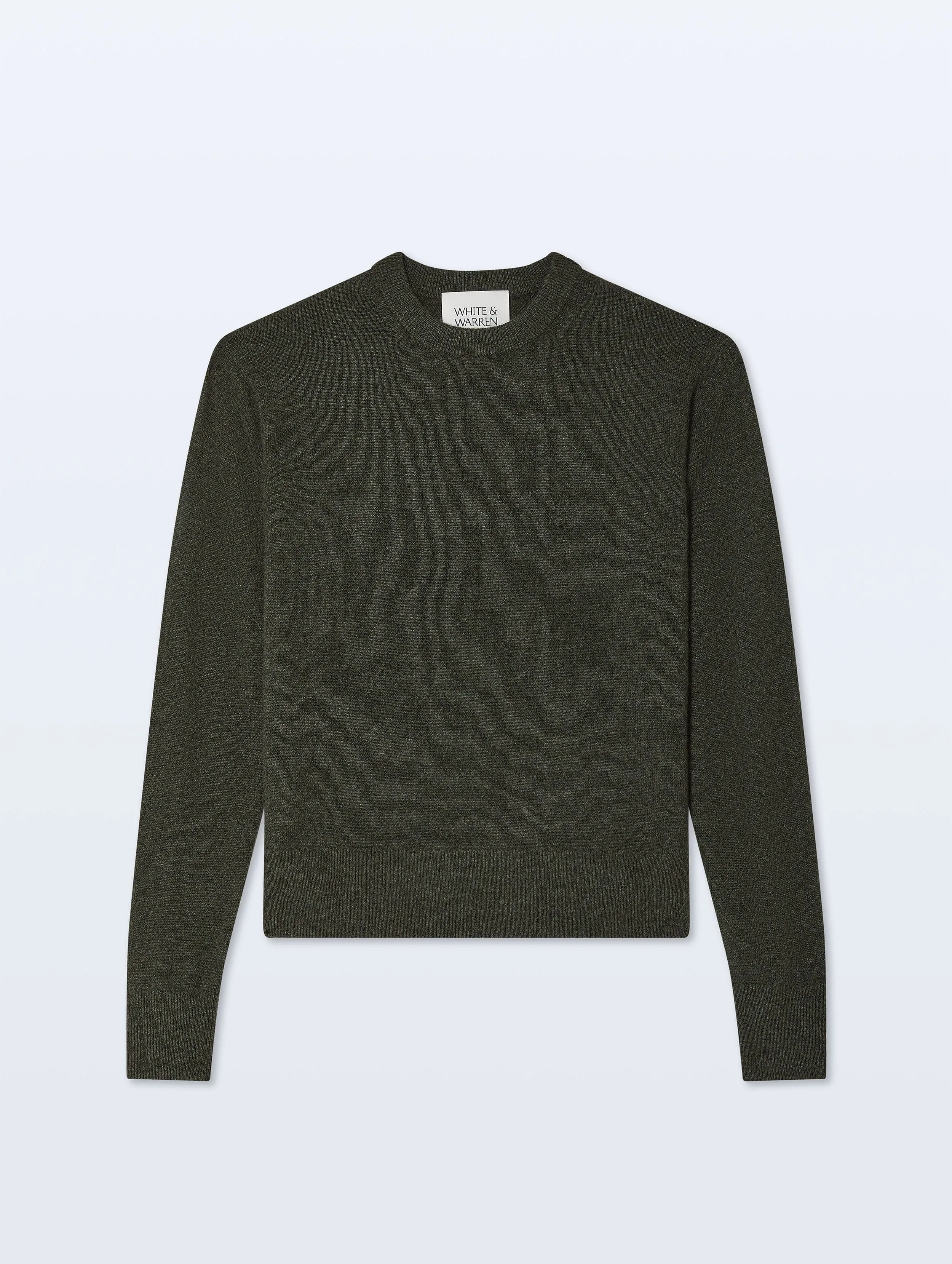 Cashmere Crewneck | Thyme Heather sold by White + Warren product image thumbnail 2