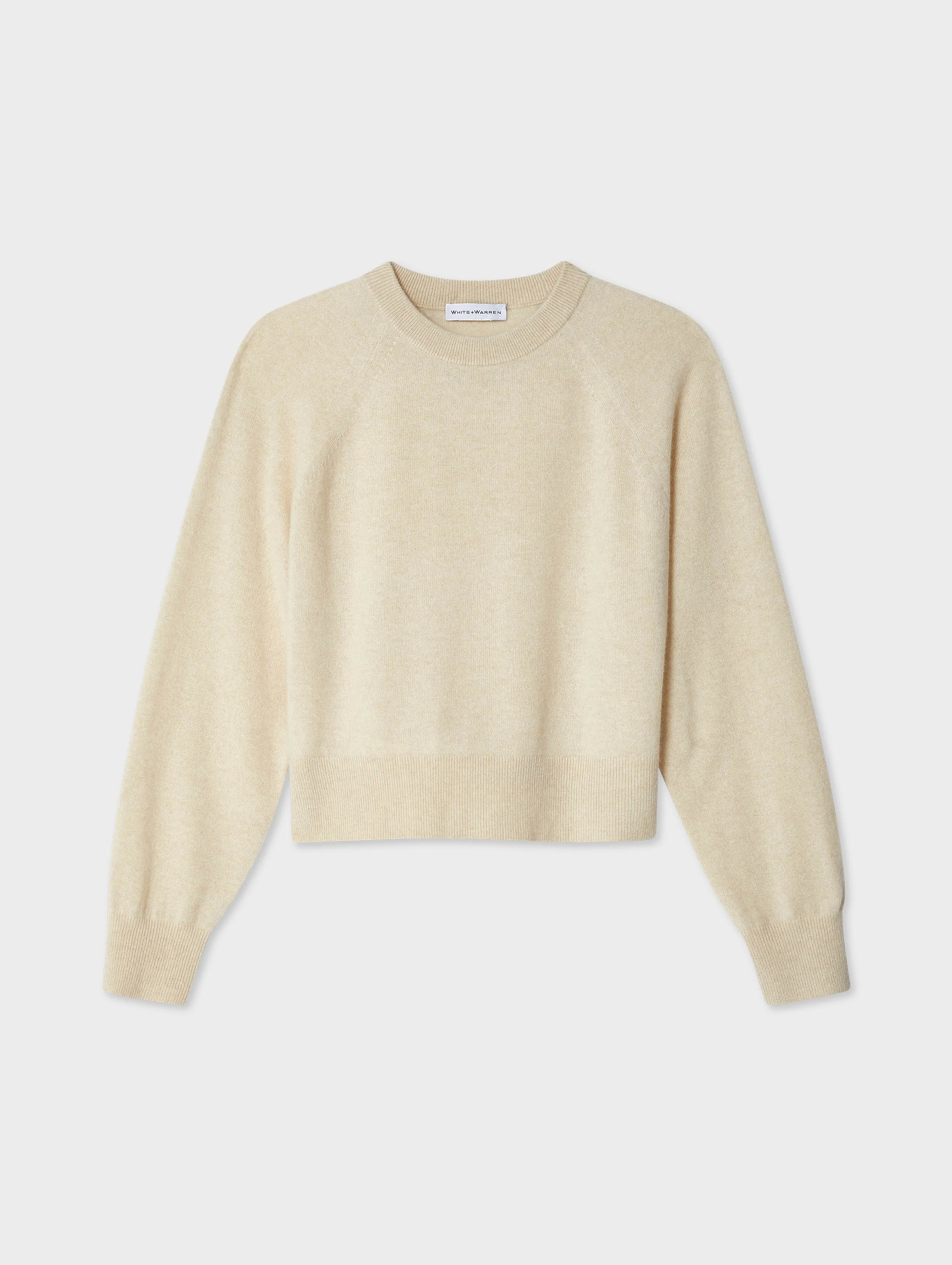 Cashmere Easy Sweatshirt | Natural Heather sold by White + Warren