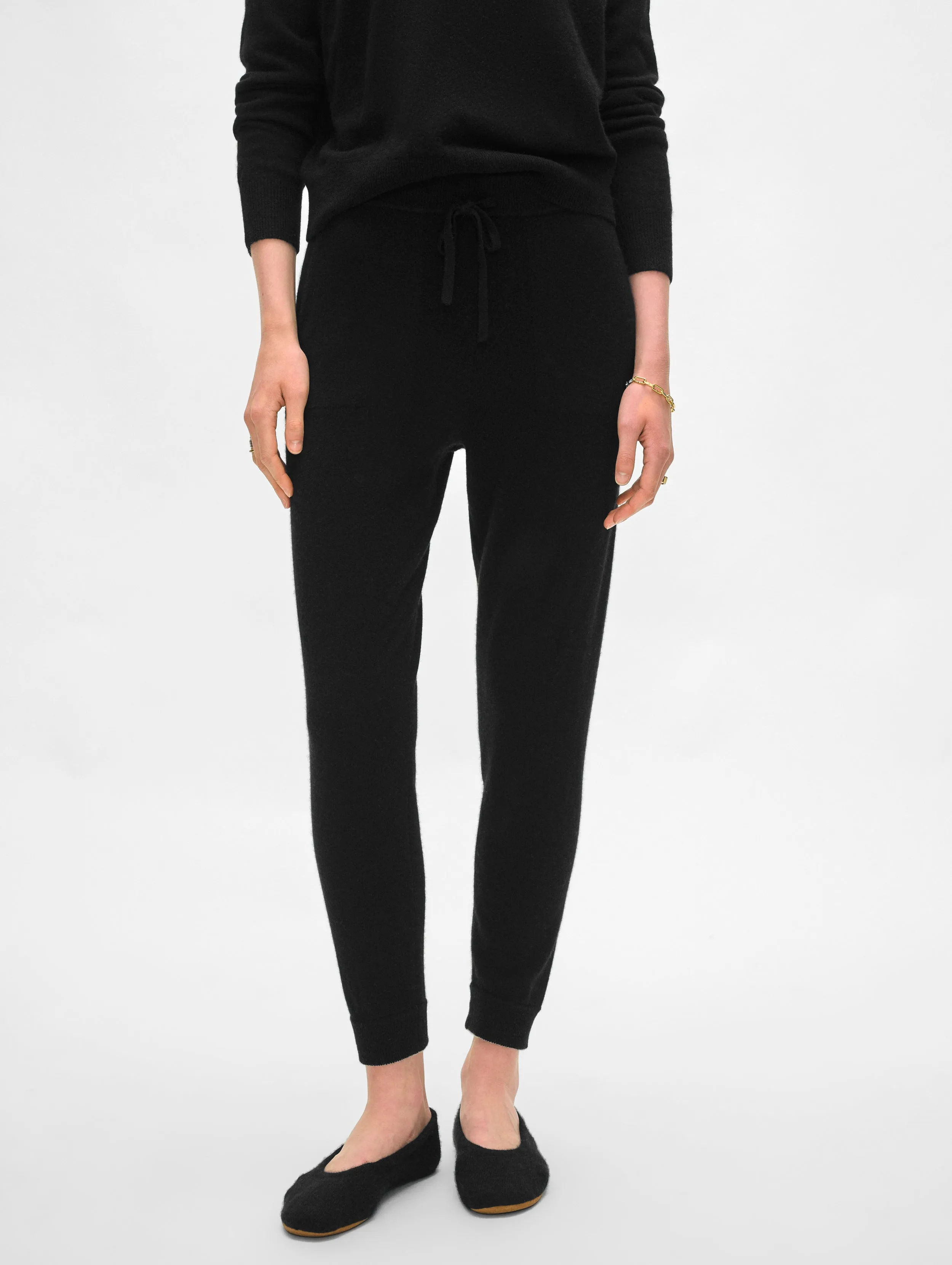 Cashmere Jogger | Black sold by White + Warren product image thumbnail 2