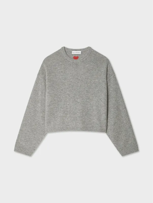Cashmere Heart Drop Shoulder Sweater sold by White + Warren