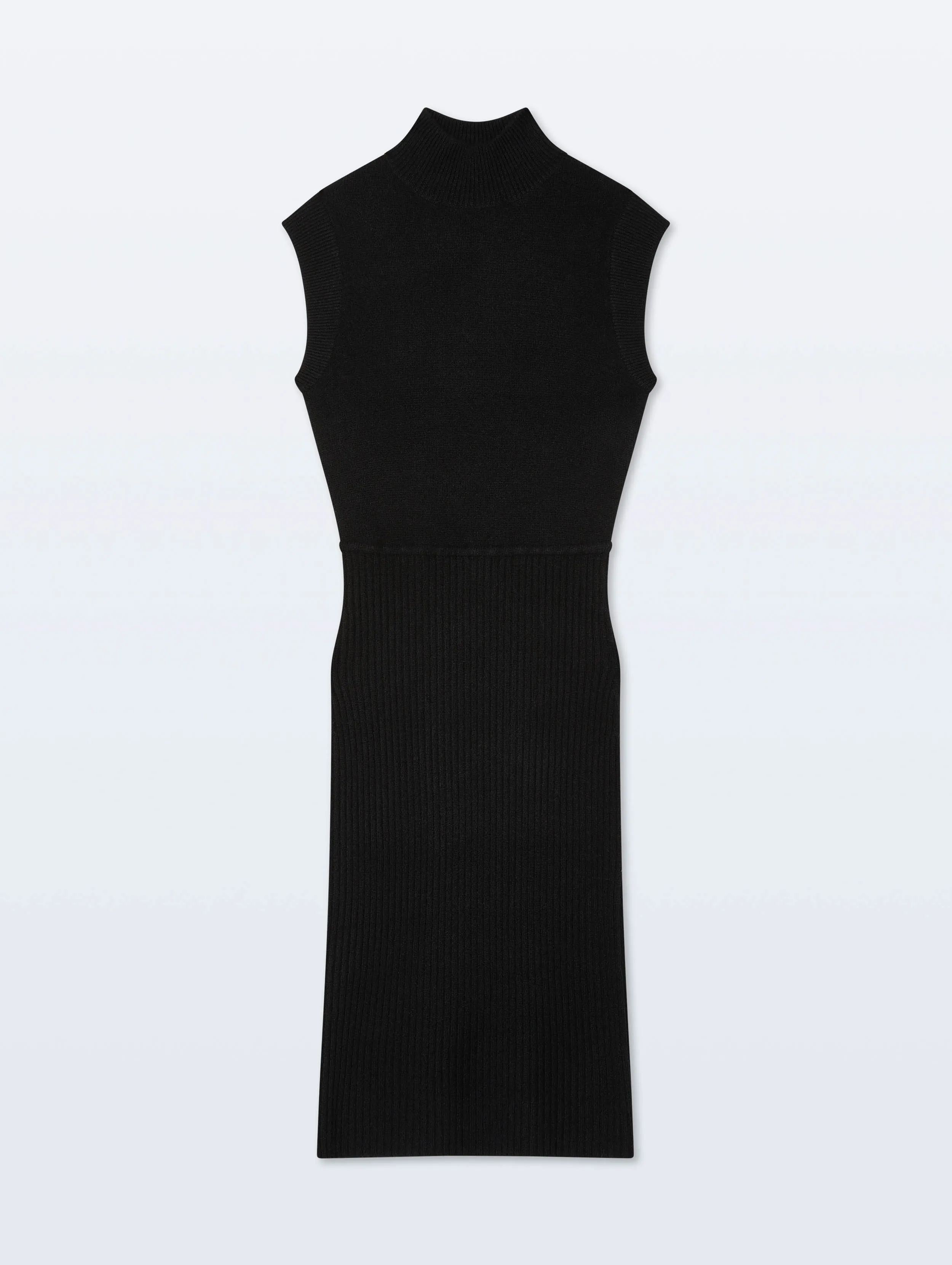Cashmere Sleeveless Dress | Black sold by White + Warren product image thumbnail 4
