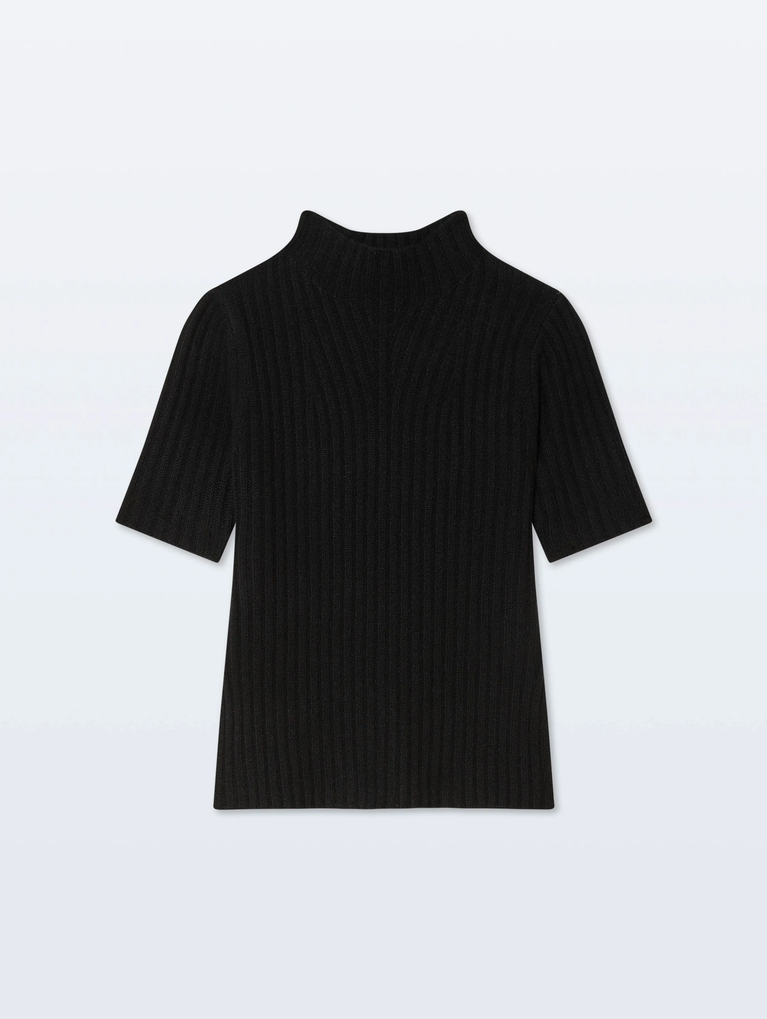 Cashmere Ribbed Mockneck | Black sold by White + Warren product image thumbnail 4