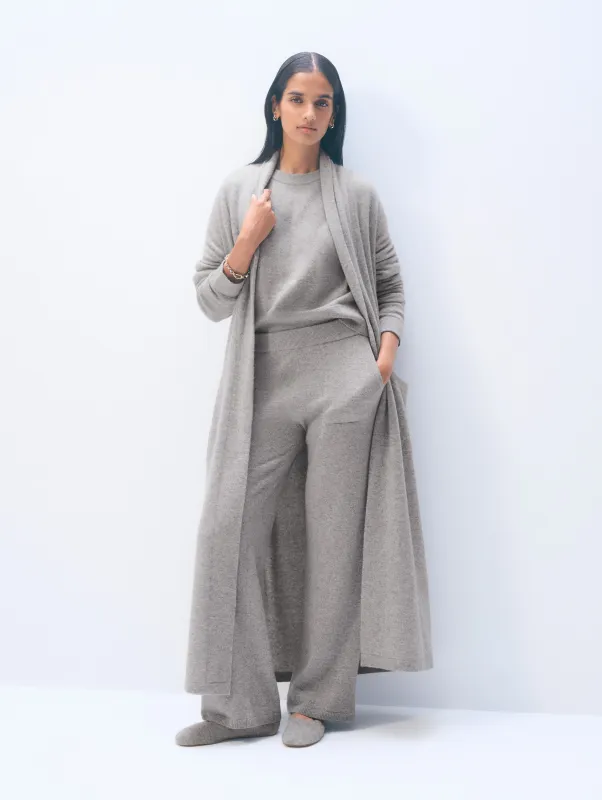 Cashmere Robe | Grey Heather sold by White + Warren