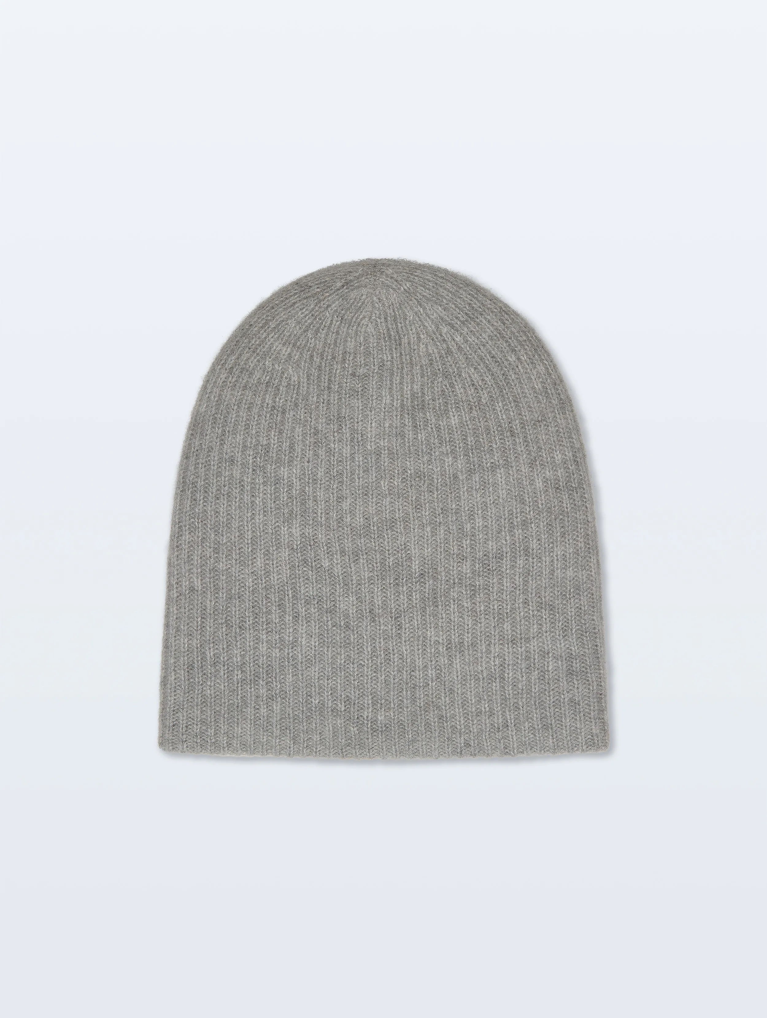 Cashmere Ribbed Beanie | Grey Heather sold by White + Warren product image thumbnail 2