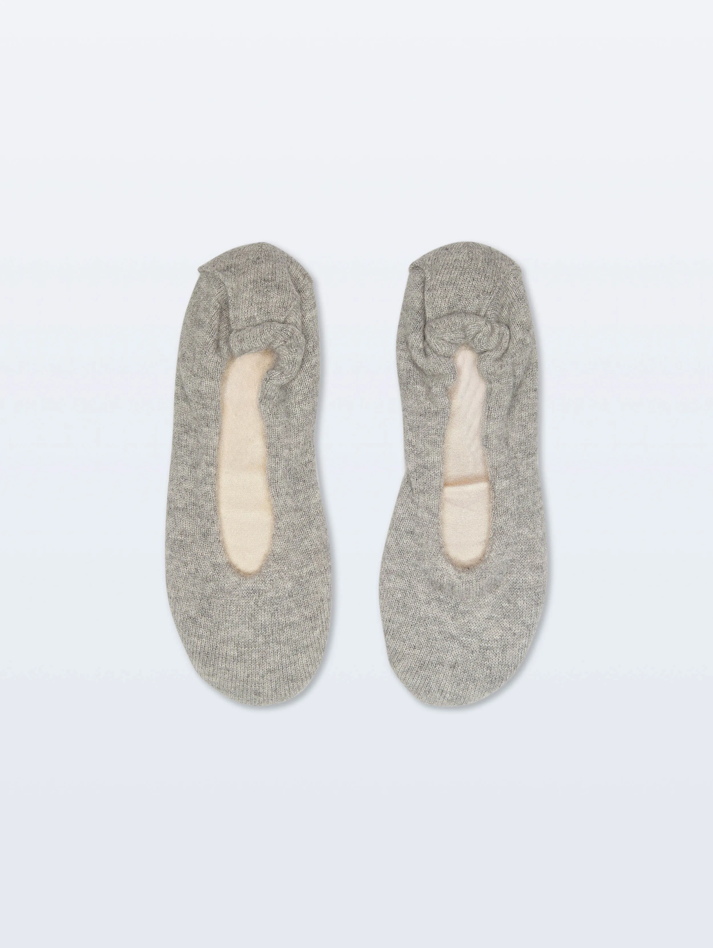 Cashmere Slippers | Grey Heather sold by White + Warren product image thumbnail 2