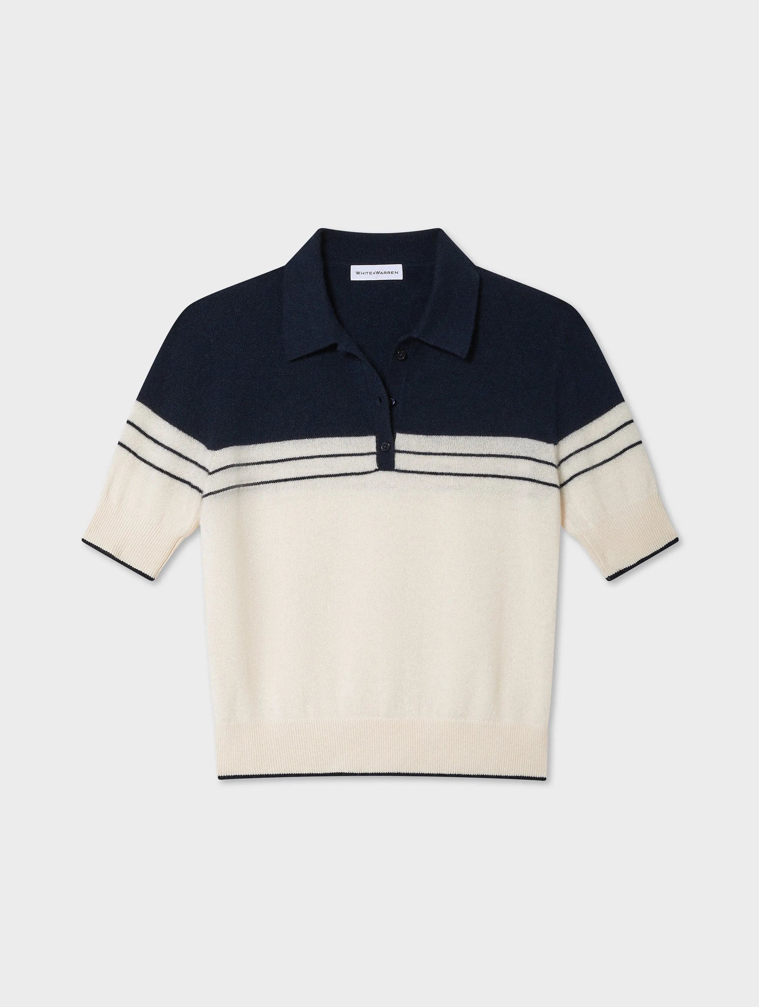 Cashmere Polo Top sold by White + Warren