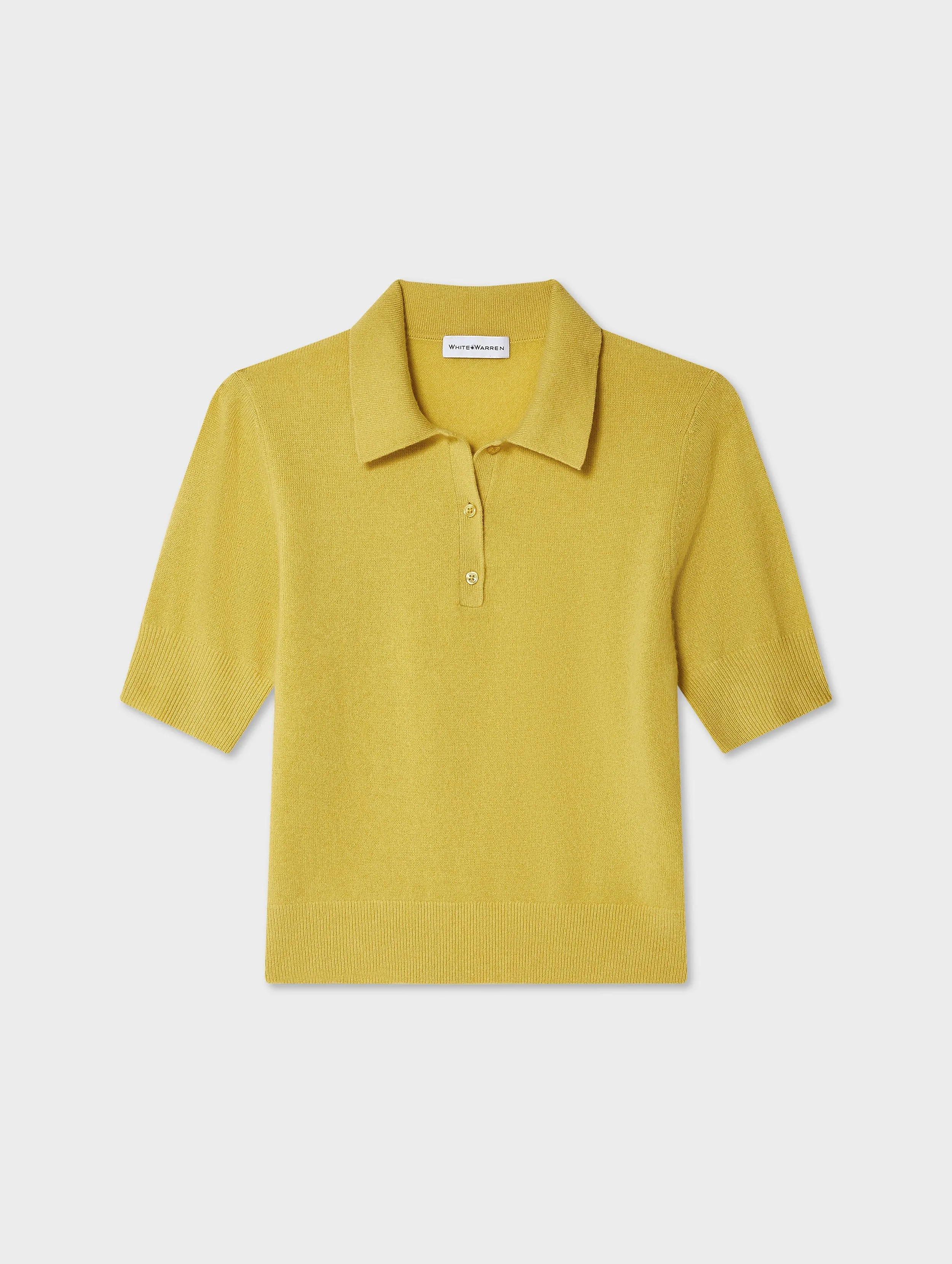 Cashmere Polo Top sold by White + Warren product image thumbnail 3