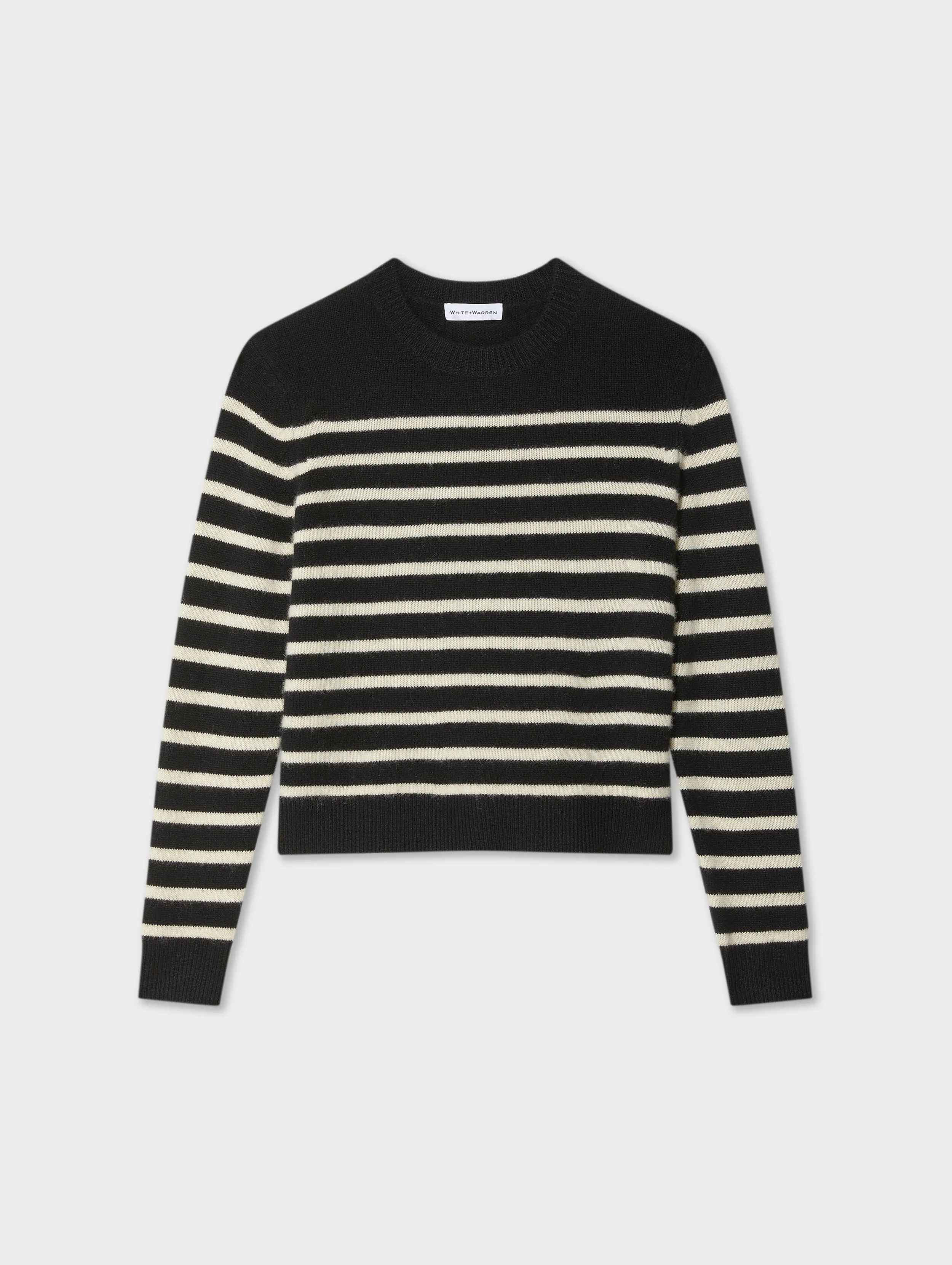 Cashmere Multi Striped Crewneck sold by White + Warren
