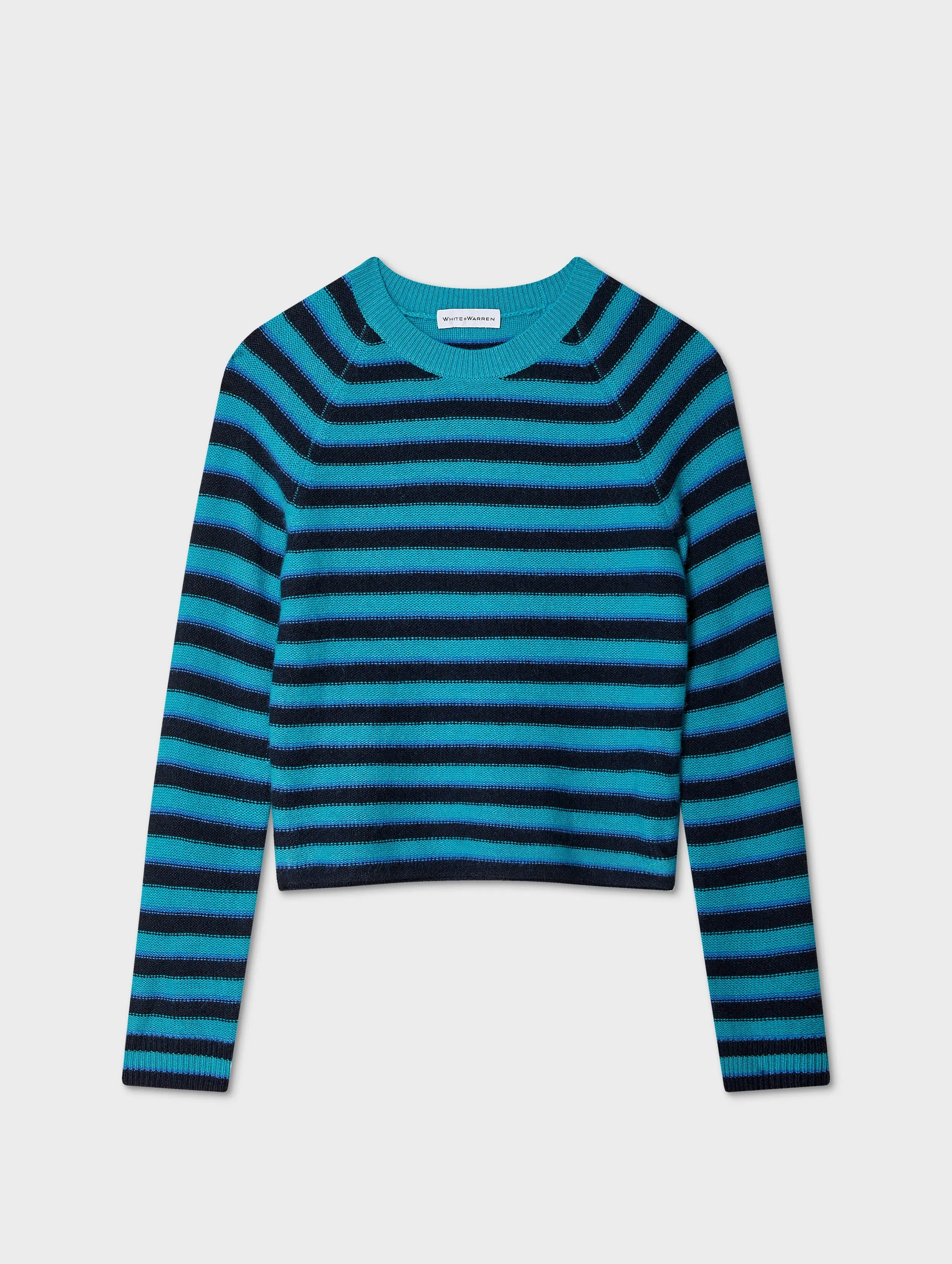Cashmere Striped Sweatshirt sold by White + Warren product image thumbnail 2