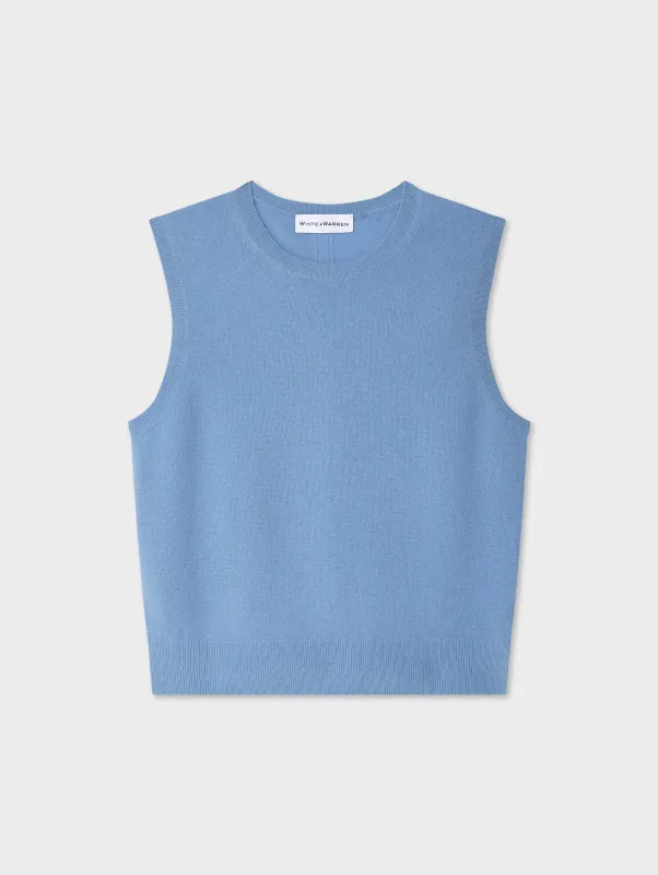 Cashmere Shell Tank Top sold by White + Warren