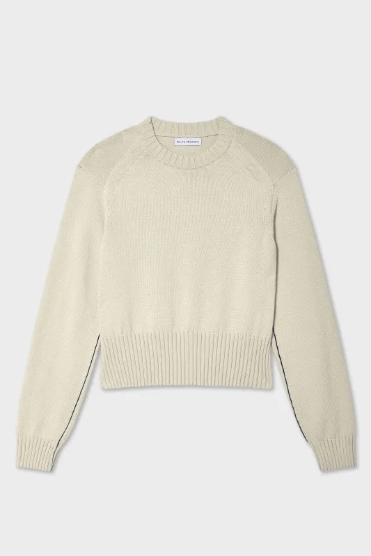 Soft Cotton Rib Trim Sweatshirt made by White + Warren