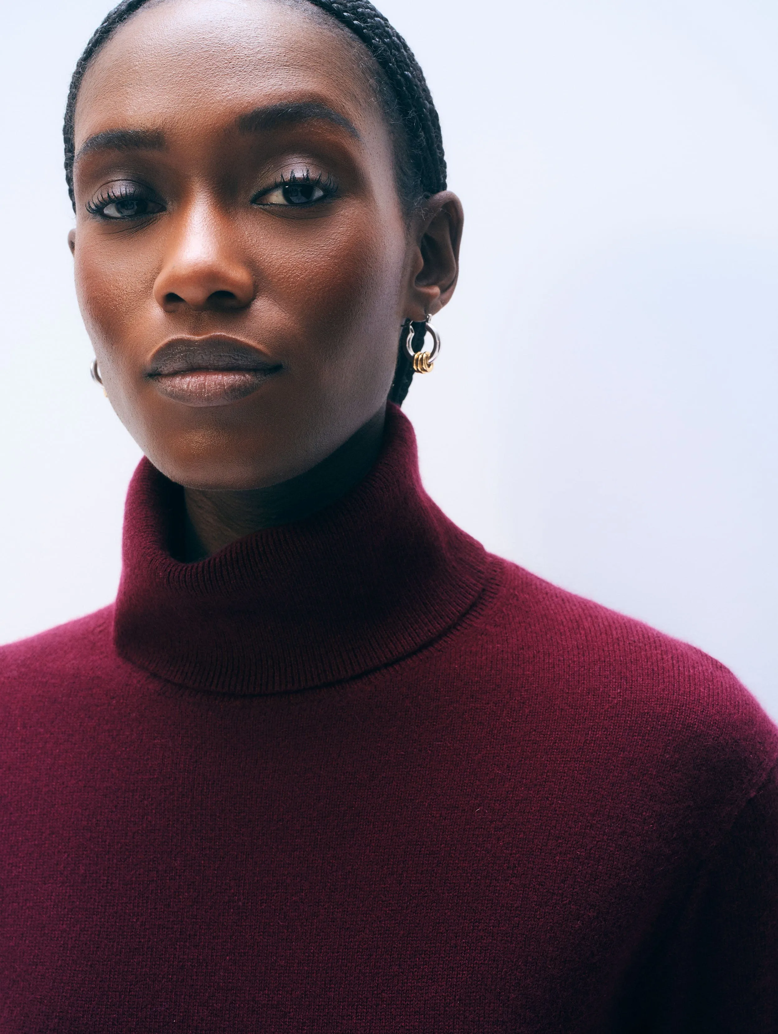 Cashmere Turtleneck | Sangria sold by White + Warren product image thumbnail 2