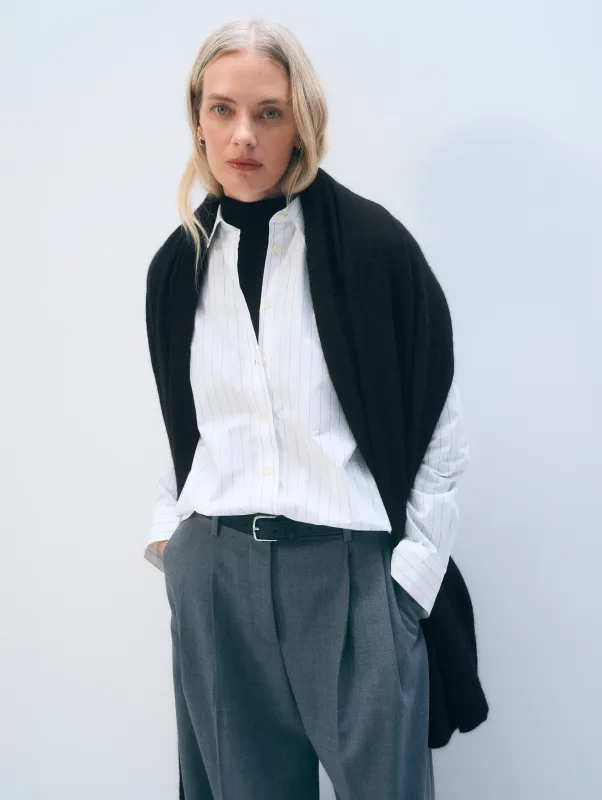 Cashmere Travel Wrap | Black sold by White + Warren