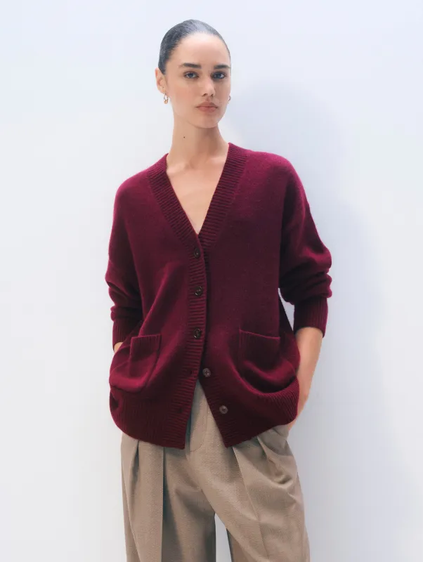 Cashmere Luxe Pocket Cardigan sold by White + Warren