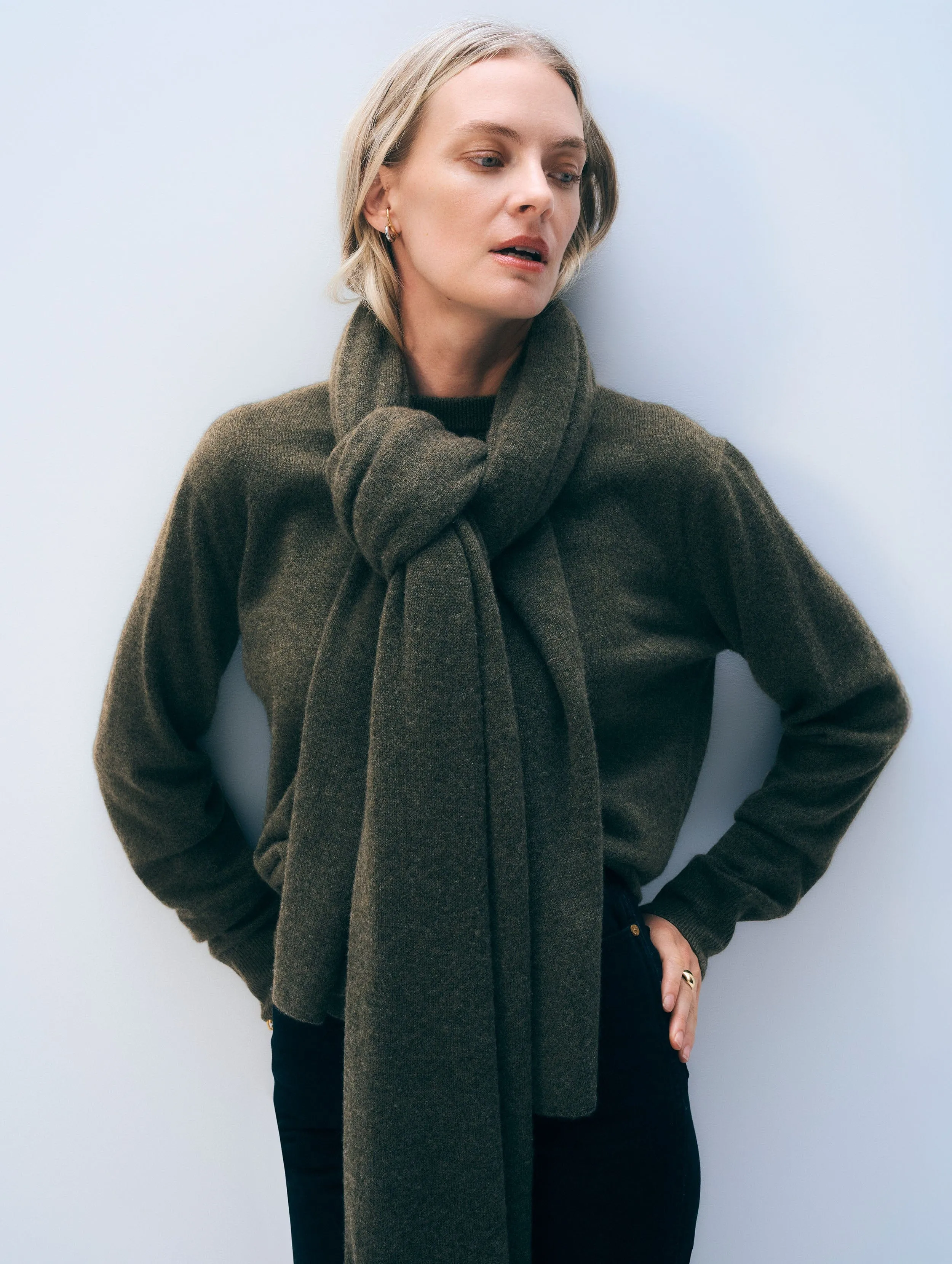 Cashmere Travel Wrap | Thyme Heather sold by White + Warren
