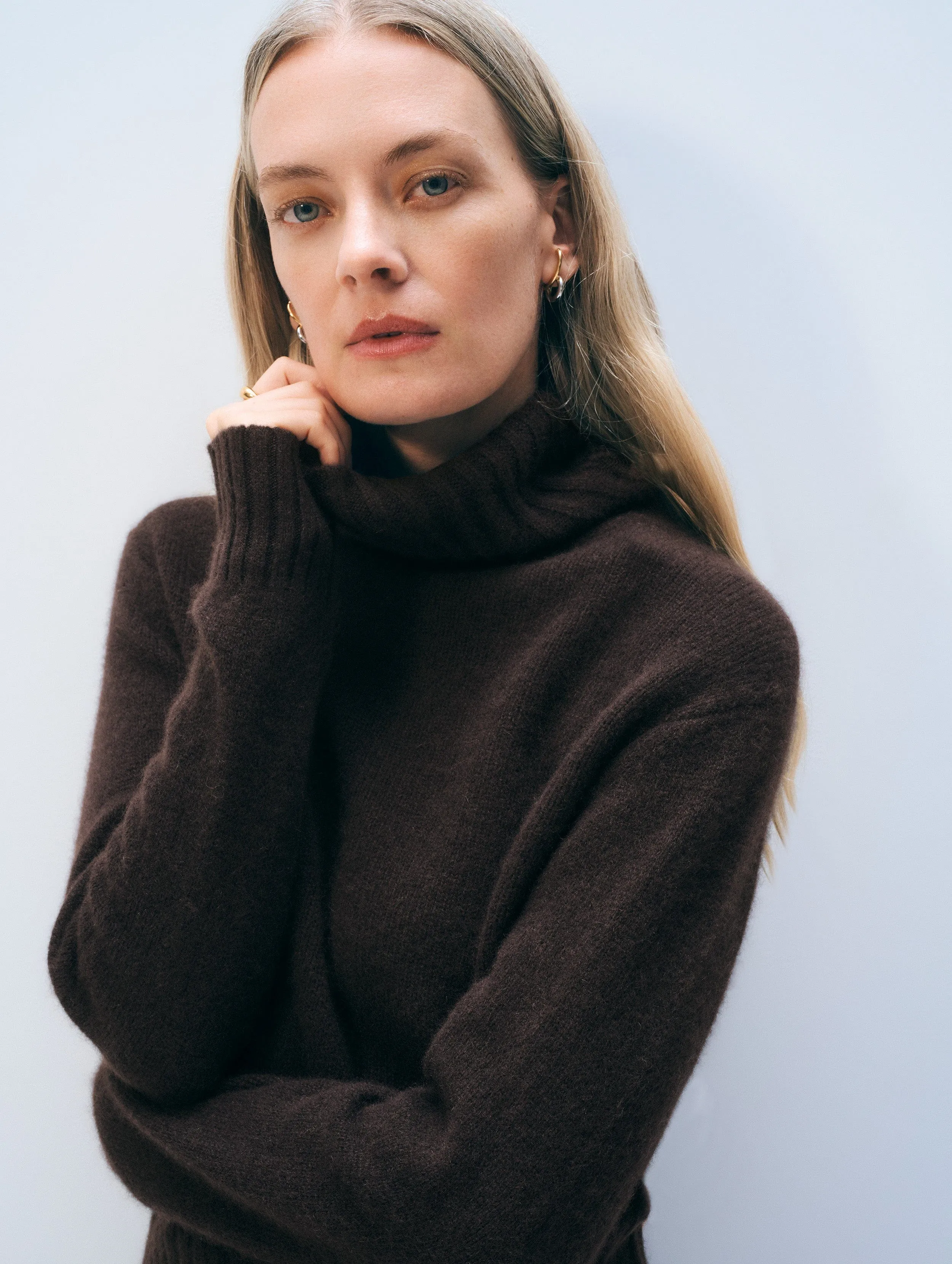 Cashmere Featherweight Turtleneck sold by White + Warren product image thumbnail 5