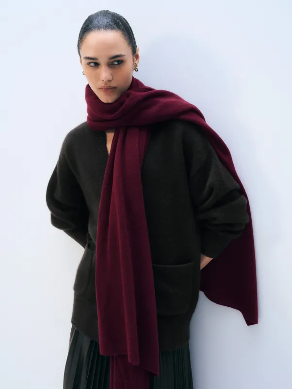 Cashmere Travel Wrap | Sangria sold by White + Warren