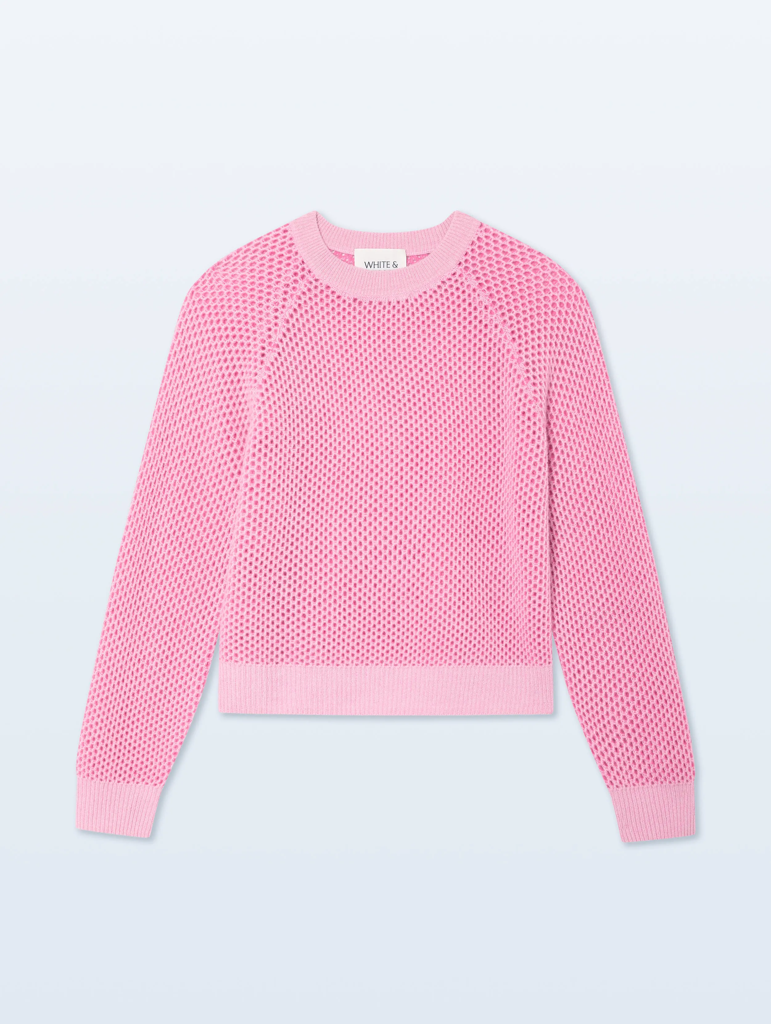 Cashmere Mesh Sweatshirt | Pink Buds sold by White + Warren product image thumbnail 4