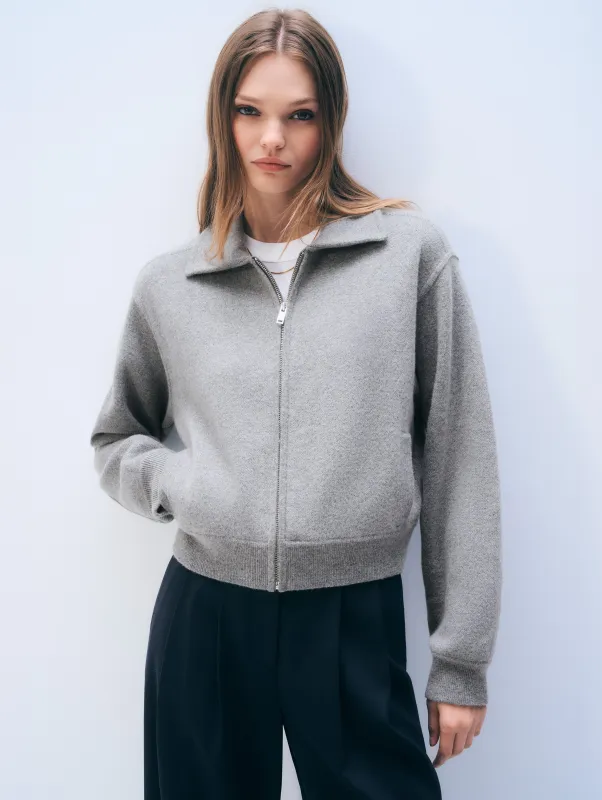 Cashmere Blend Bomber sold by White + Warren