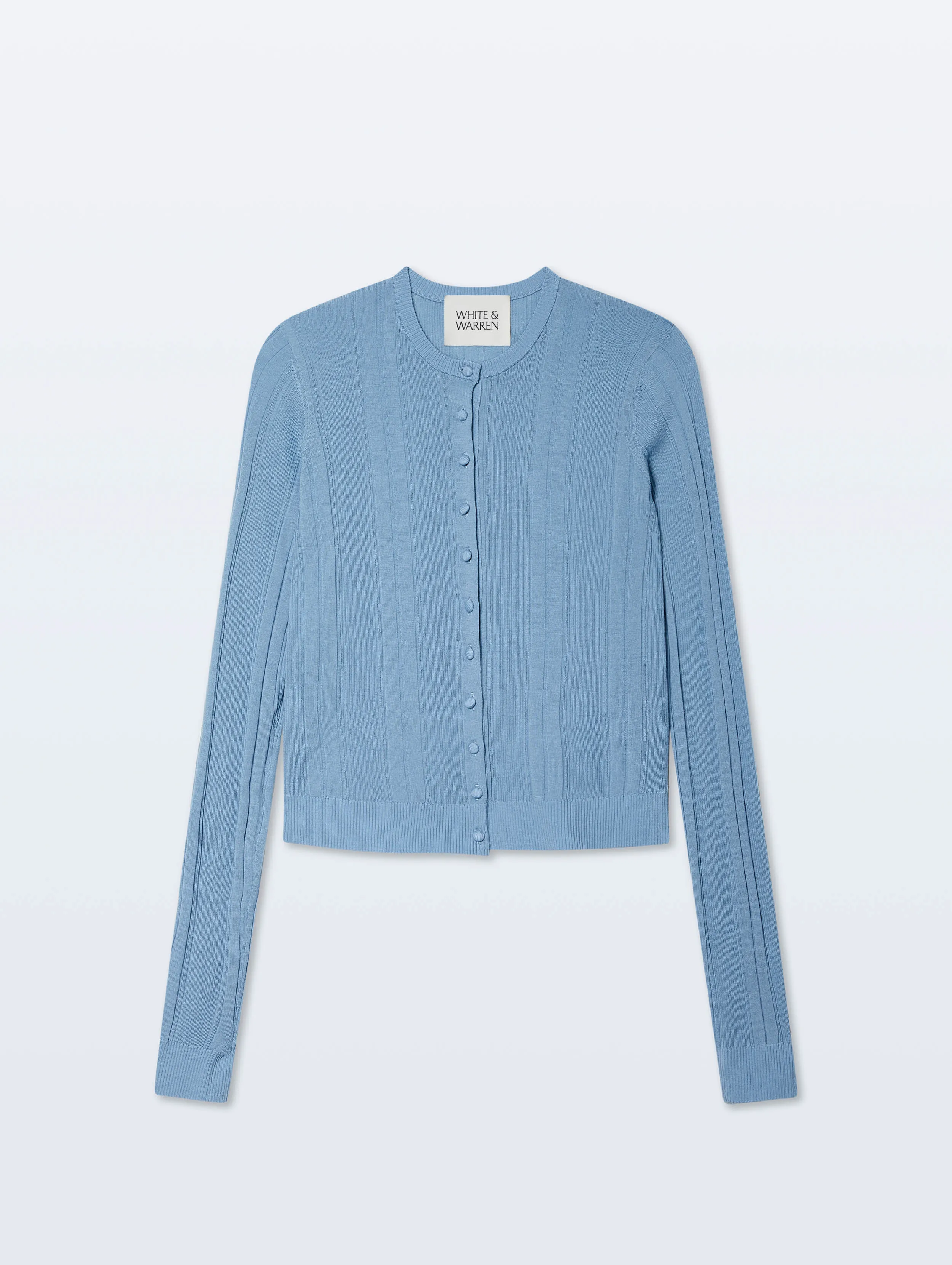 Superfine Merino Wool Cardigan | Blue Horizon sold by White + Warren product image thumbnail 4