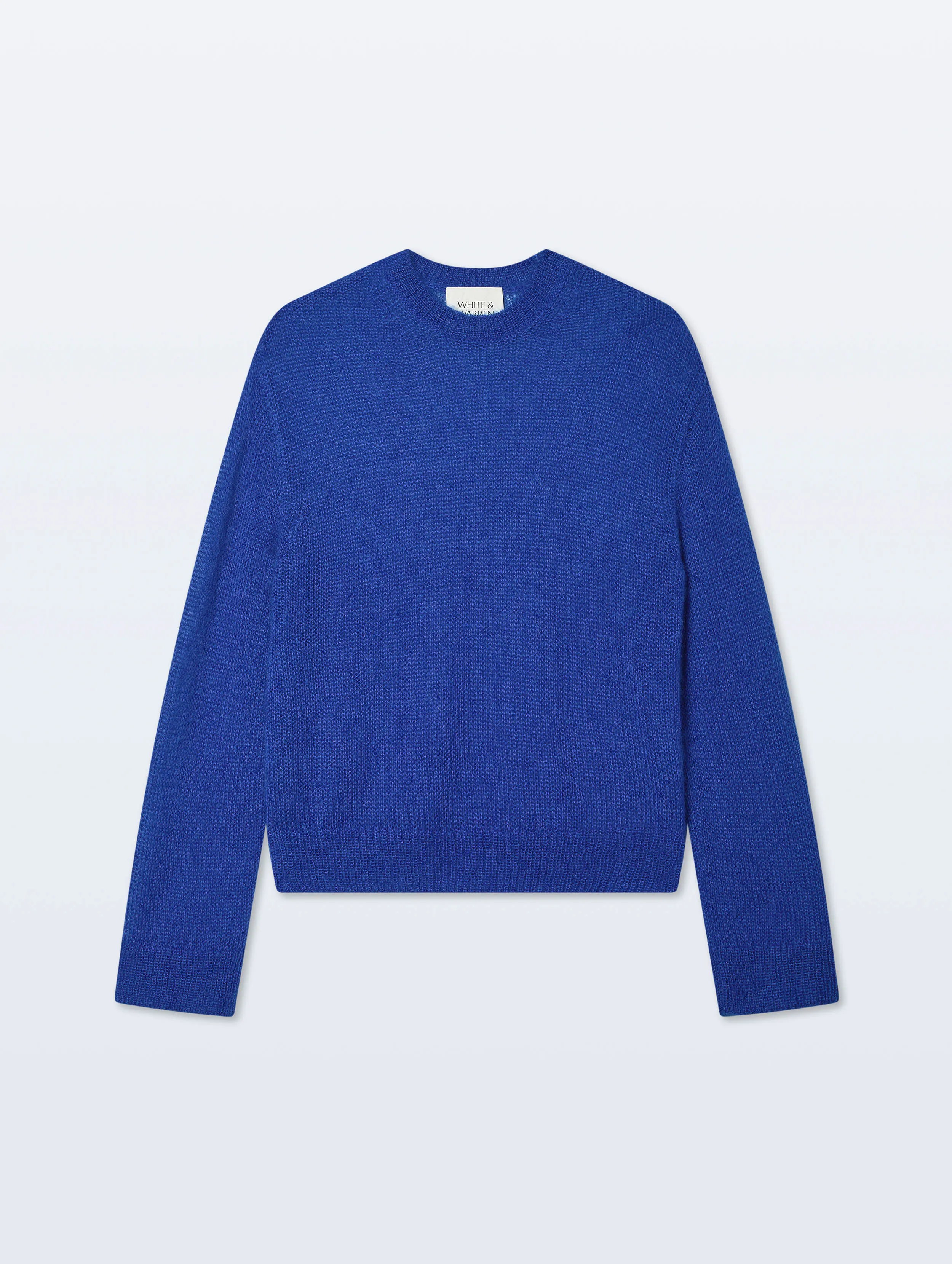 Mohair Luxe Oversized Crewneck | Cobalt Blue sold by White + Warren product image thumbnail 4