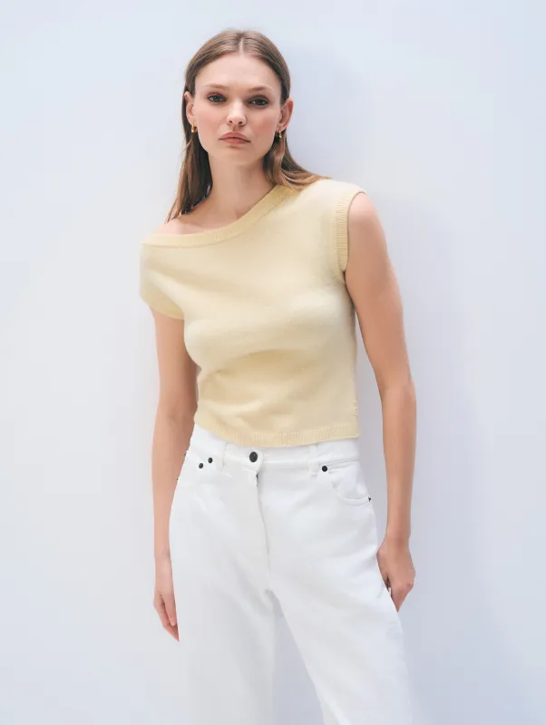 Cashmere Off Shoulder Top | Lemonade sold by White + Warren