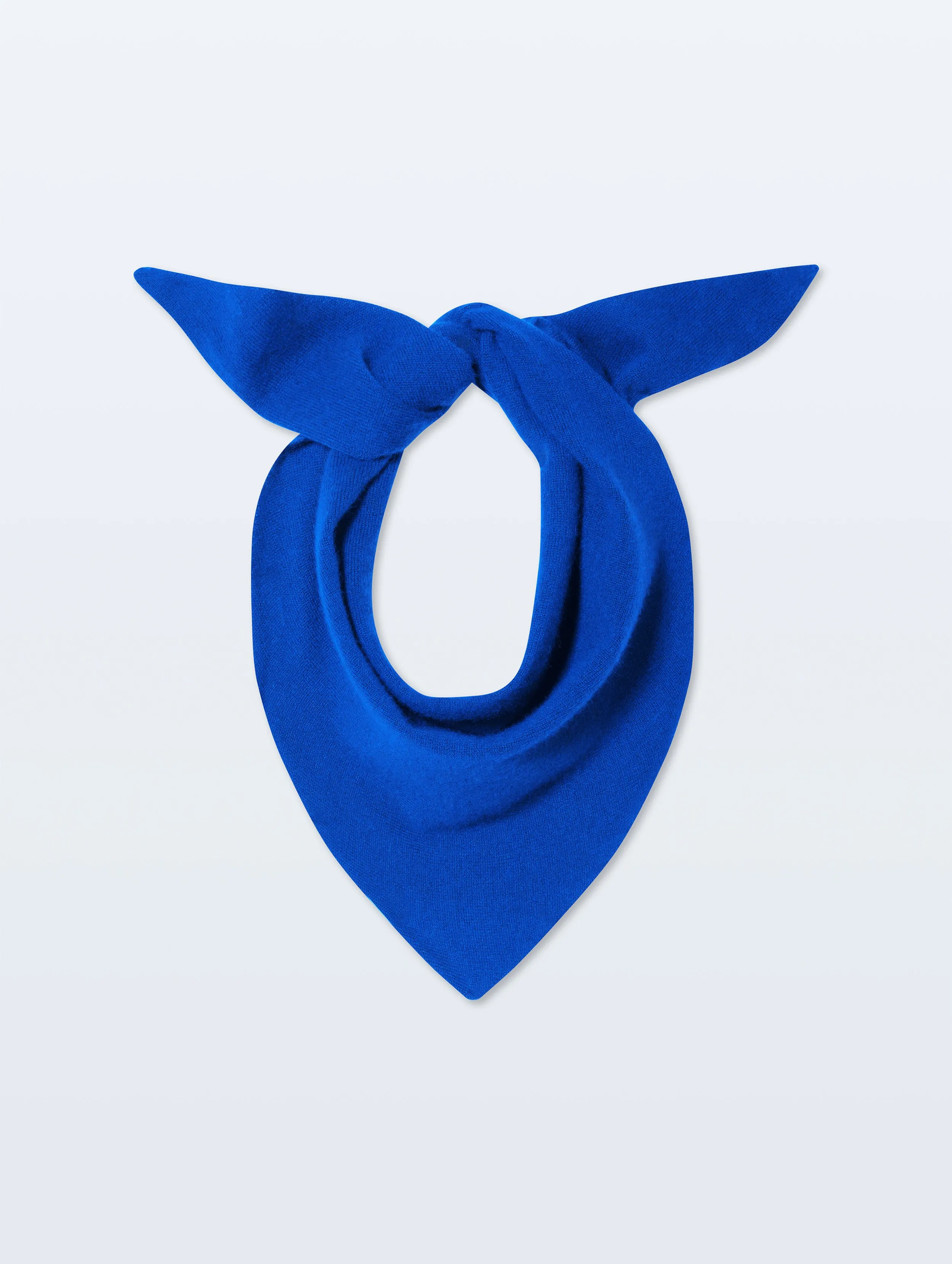 Cashmere Neckerchief | Cobalt Blue sold by White + Warren product image thumbnail 2