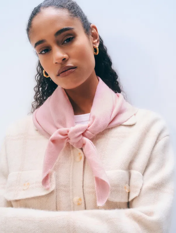 Cashmere Neckerchief | Clay Pink made by White + Warren
