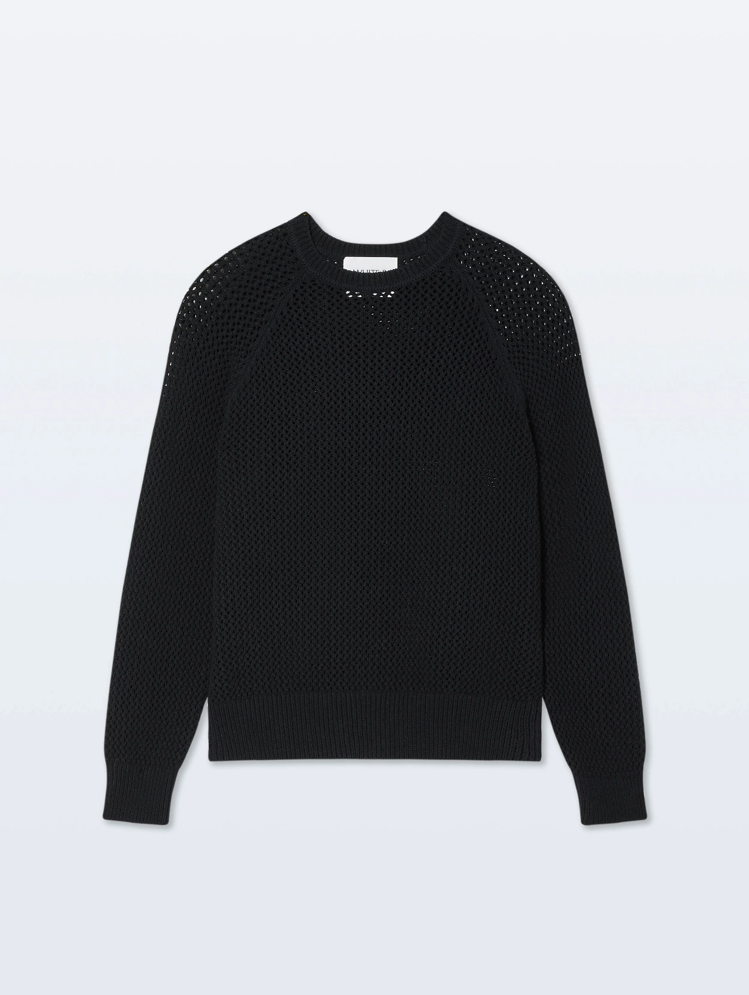 Bouclé Mesh Sweatshirt | Midnight sold by White + Warren product image thumbnail 4