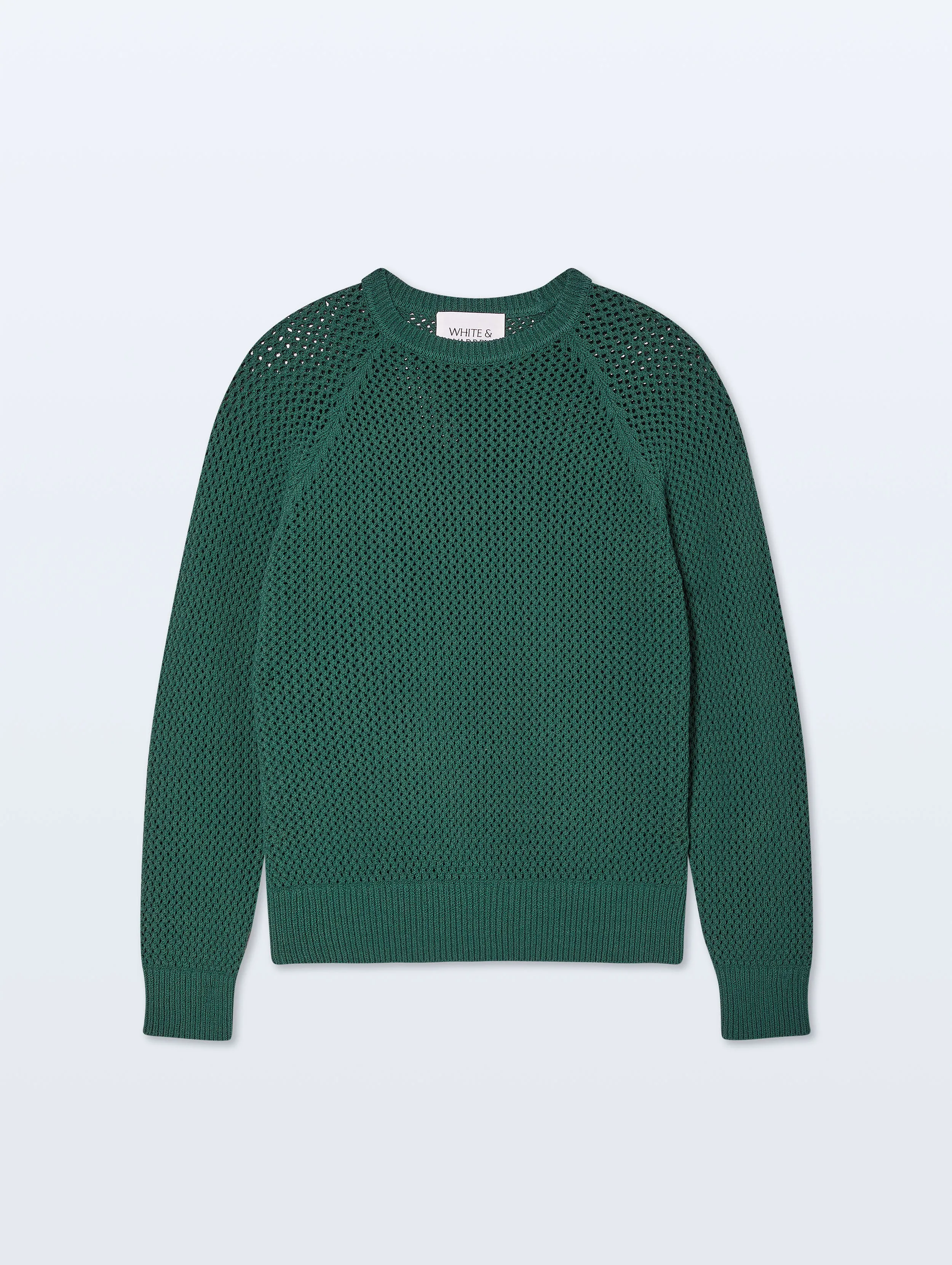 Bouclé Mesh Sweatshirt | Ivy Green sold by White + Warren product image thumbnail 4