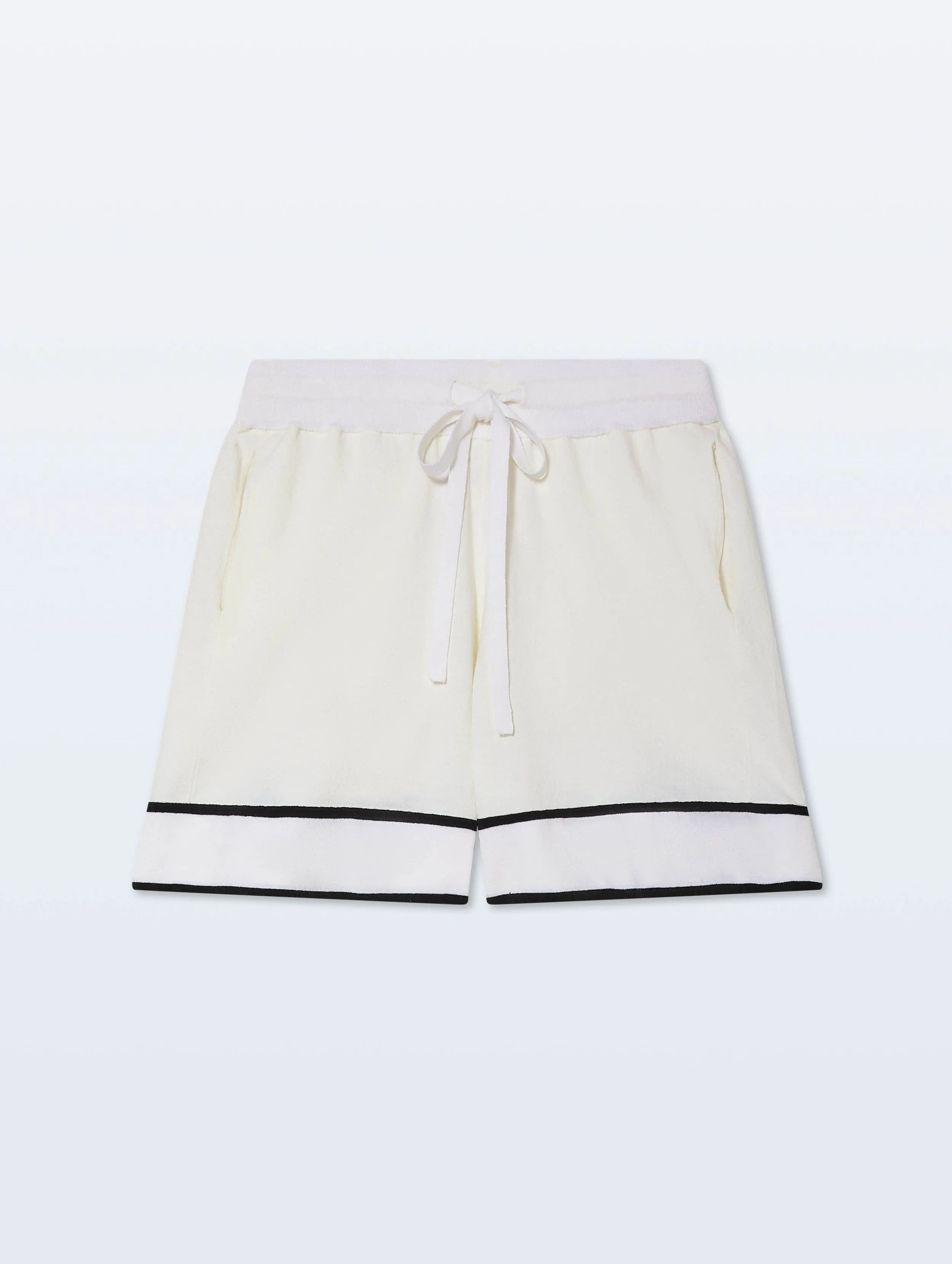 Linen Blend Shorts | White sold by White + Warren product image thumbnail 4