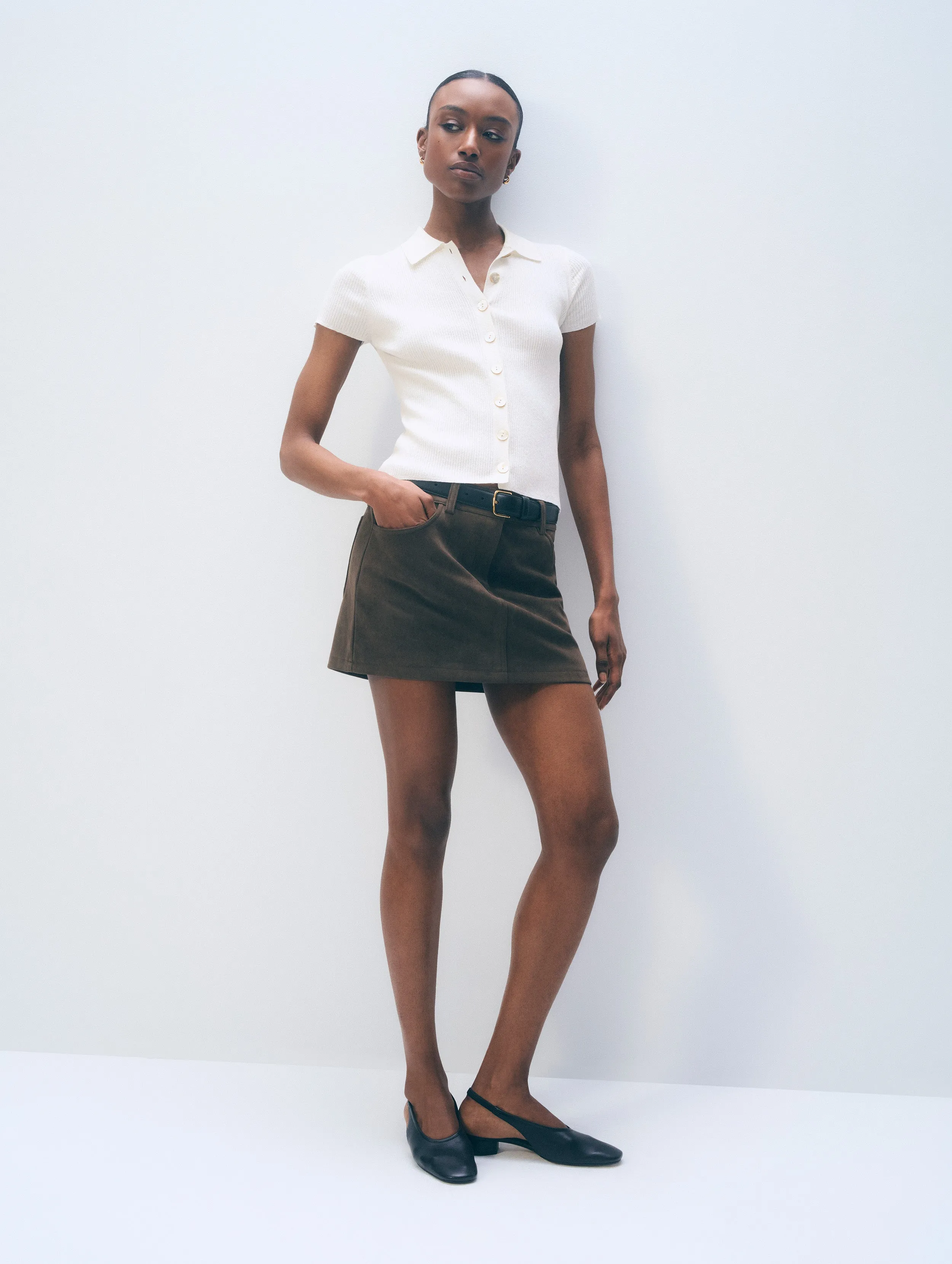 Linen Blend Top | White sold by White + Warren product image thumbnail 3