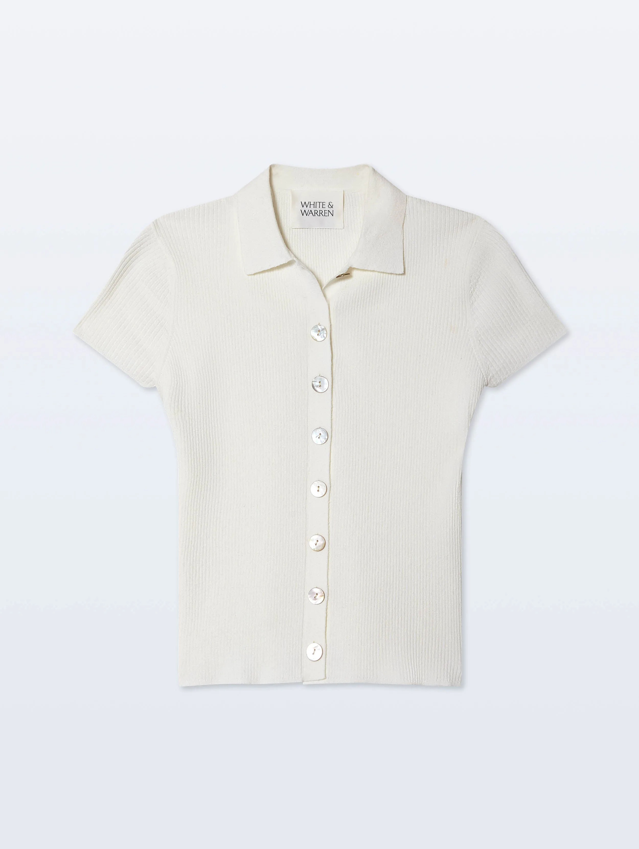 Linen Blend Top | White sold by White + Warren product image thumbnail 4