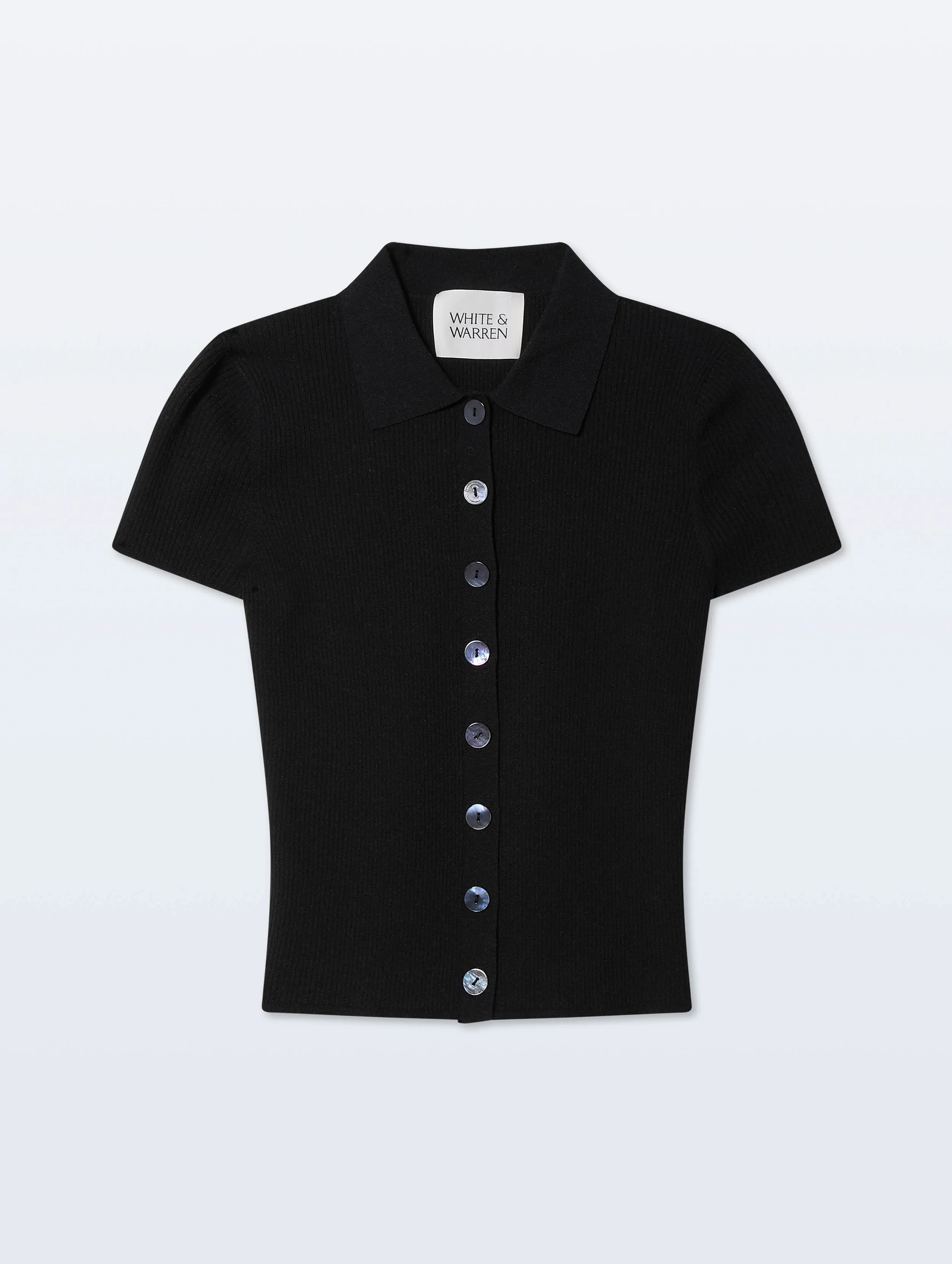 Linen Blend Top | Black sold by White + Warren product image thumbnail 4