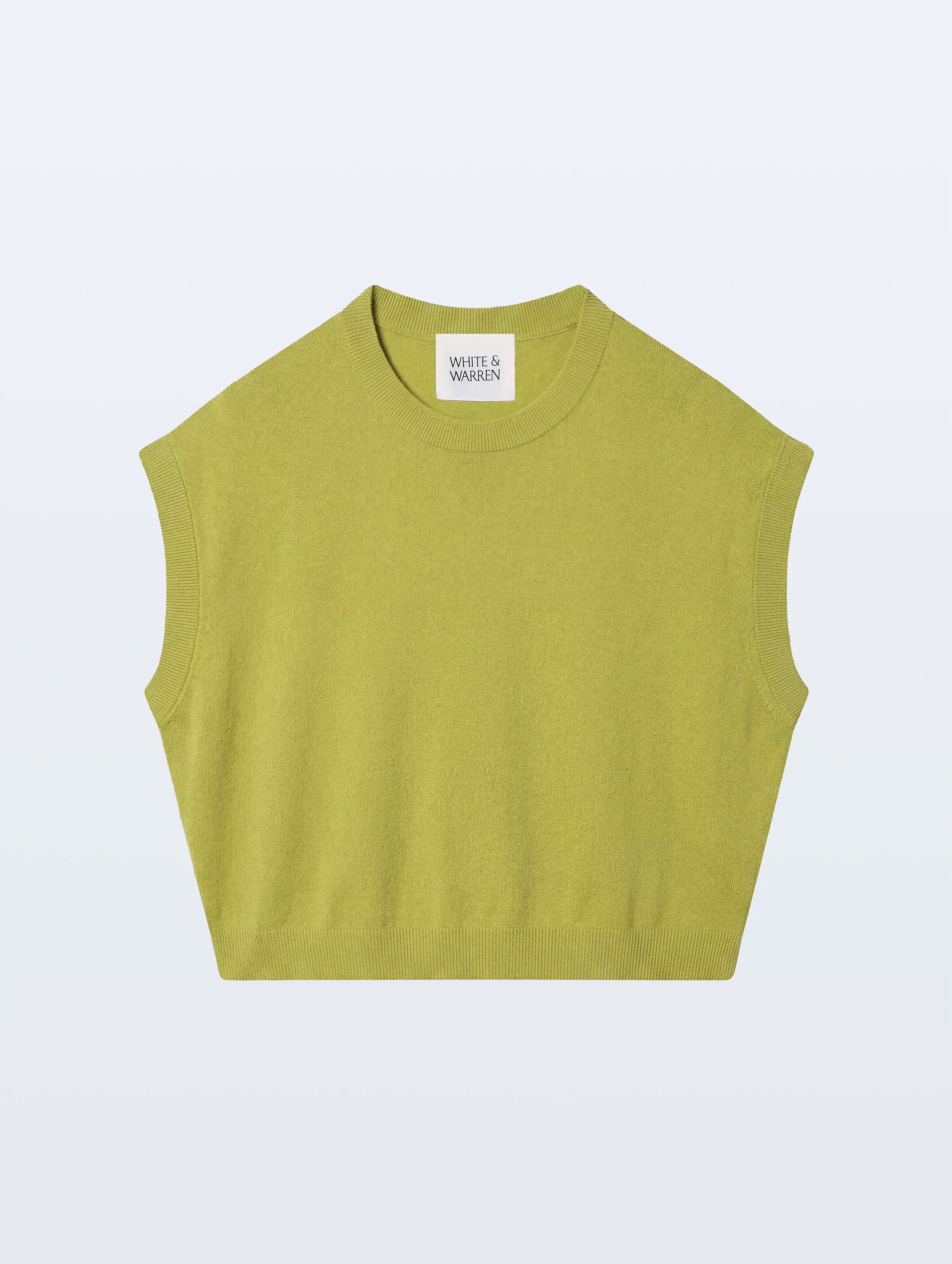 Linen Blend T-Shirt | Linden Green sold by White + Warren product image thumbnail 4