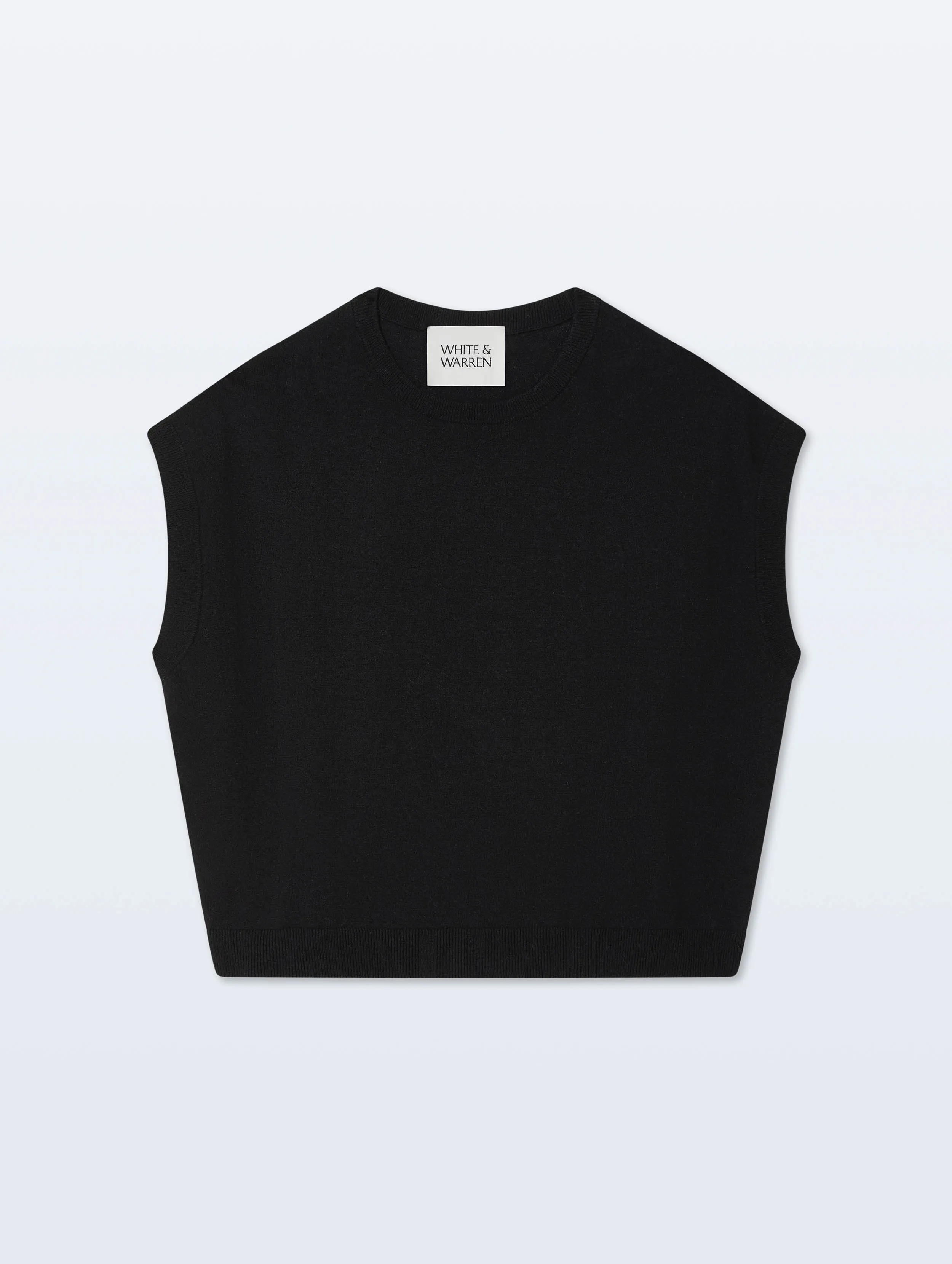 Linen Blend T-Shirt | Black sold by White + Warren product image thumbnail 4