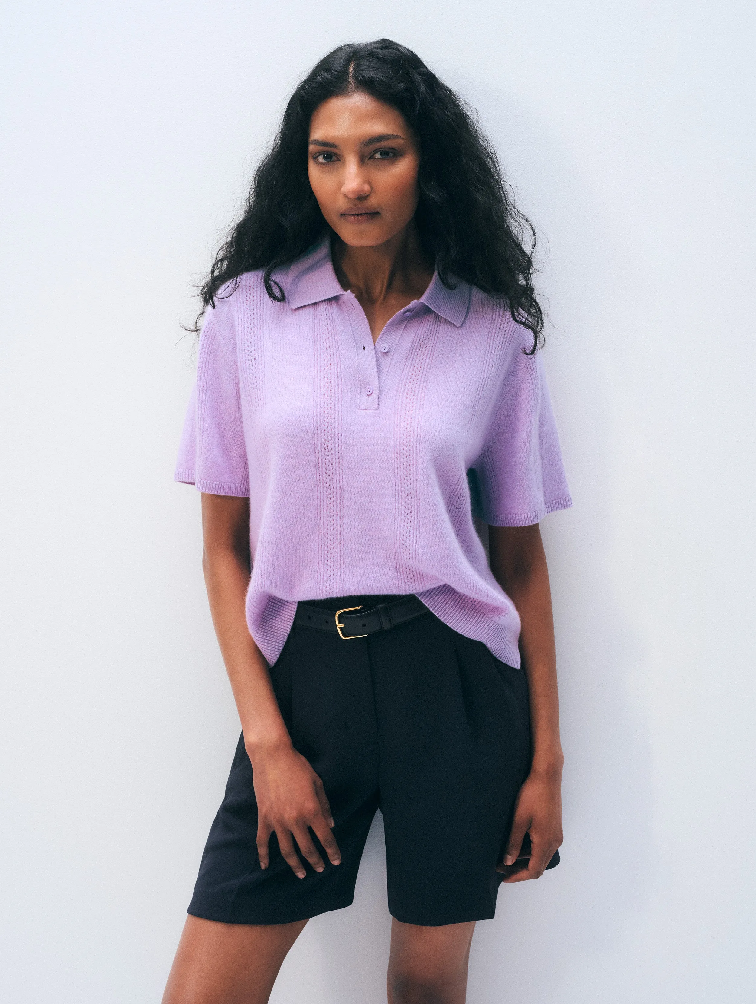Cashmere Polo sold by White + Warren