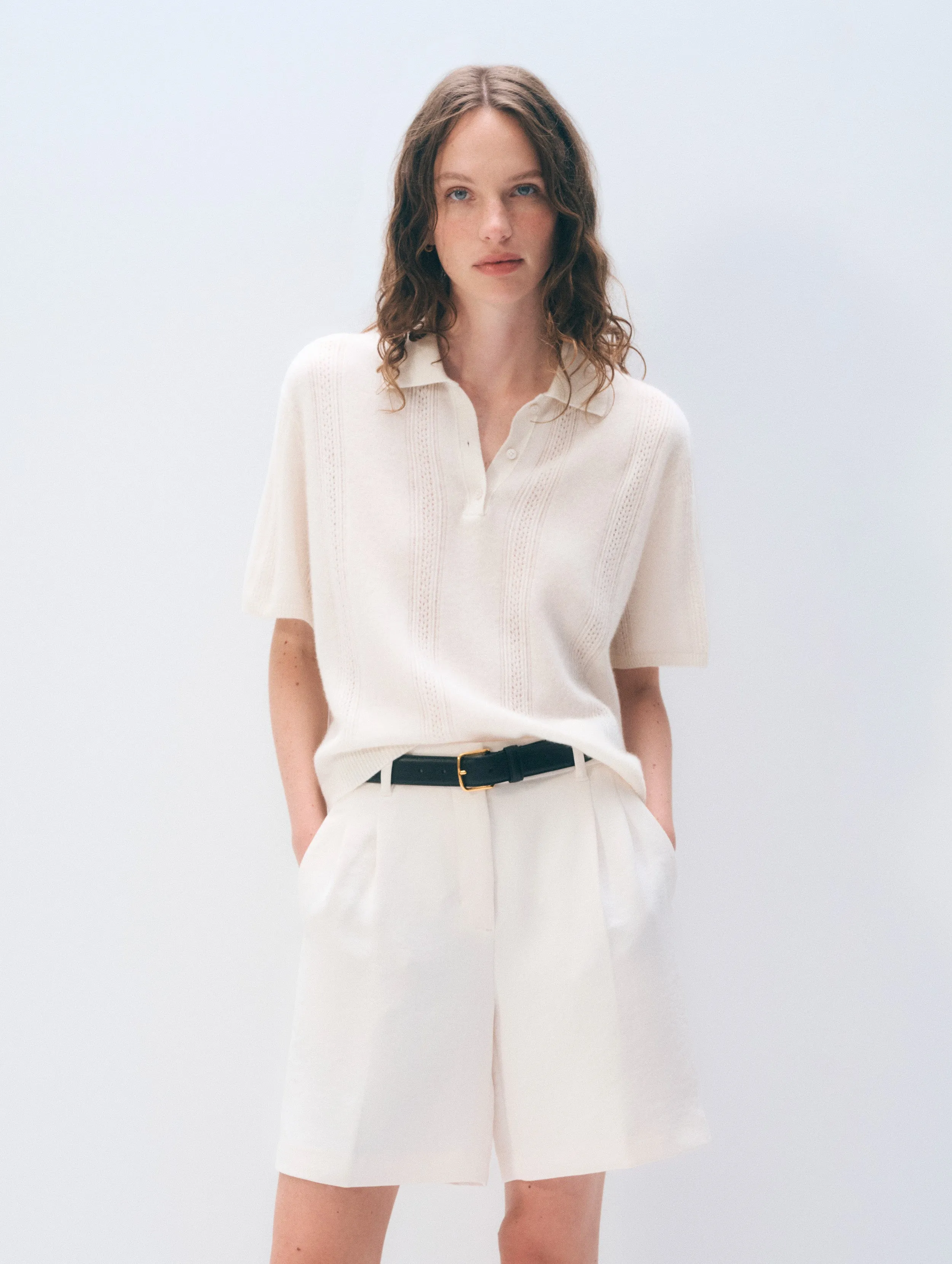 Cashmere Polo sold by White + Warren product image thumbnail 2