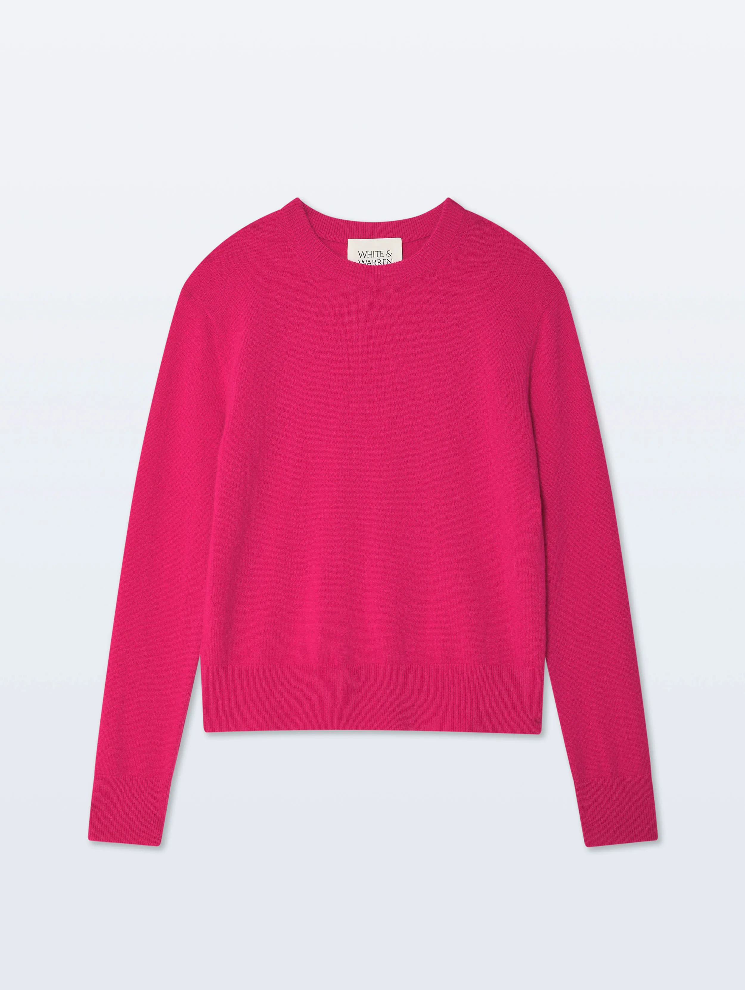 Cashmere Crew | Dahlia Pink sold by White + Warren product image thumbnail 5