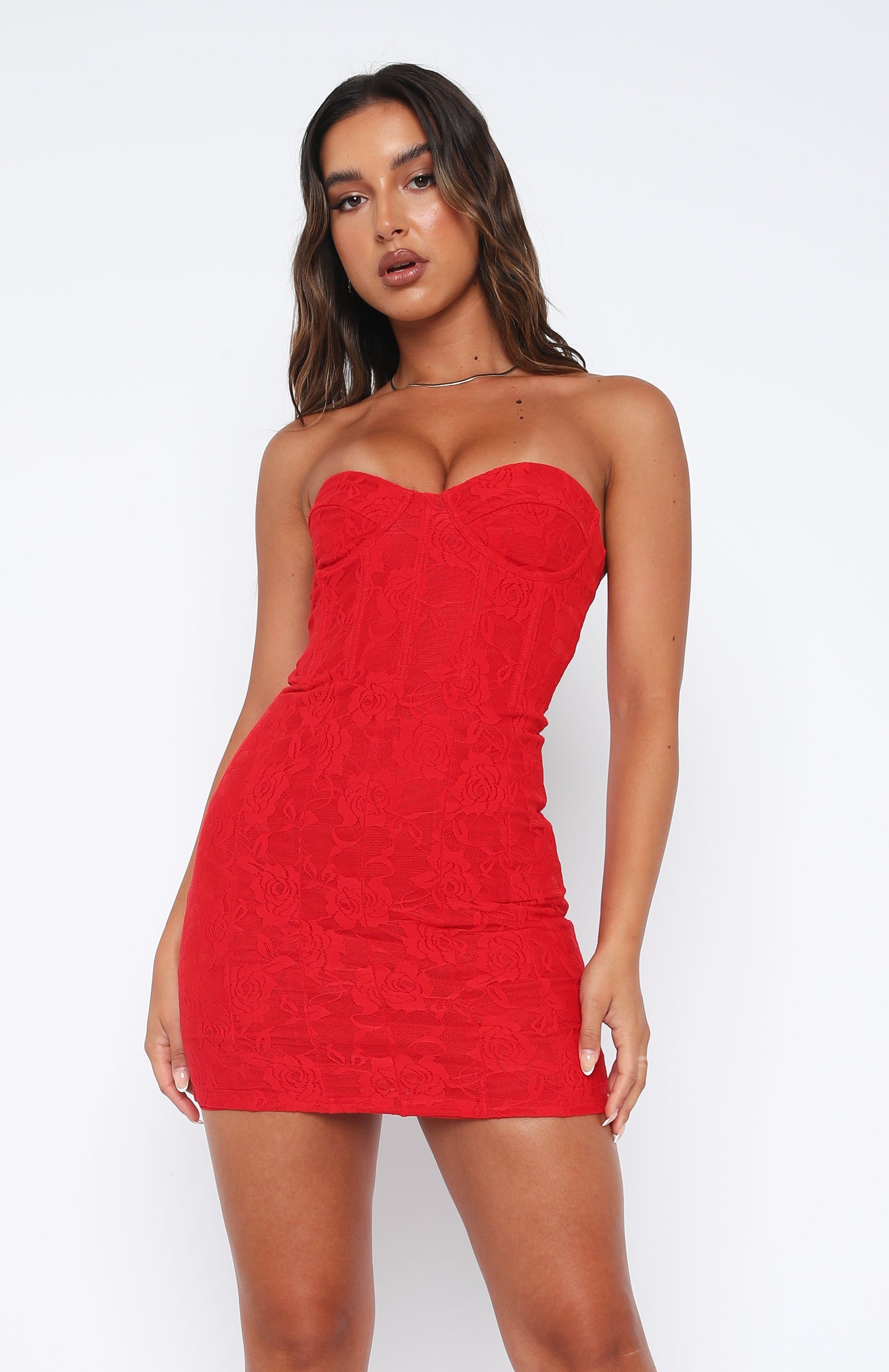 Kiss And Make Up Mini Dress Red sold by White Fox Boutique product image thumbnail 2