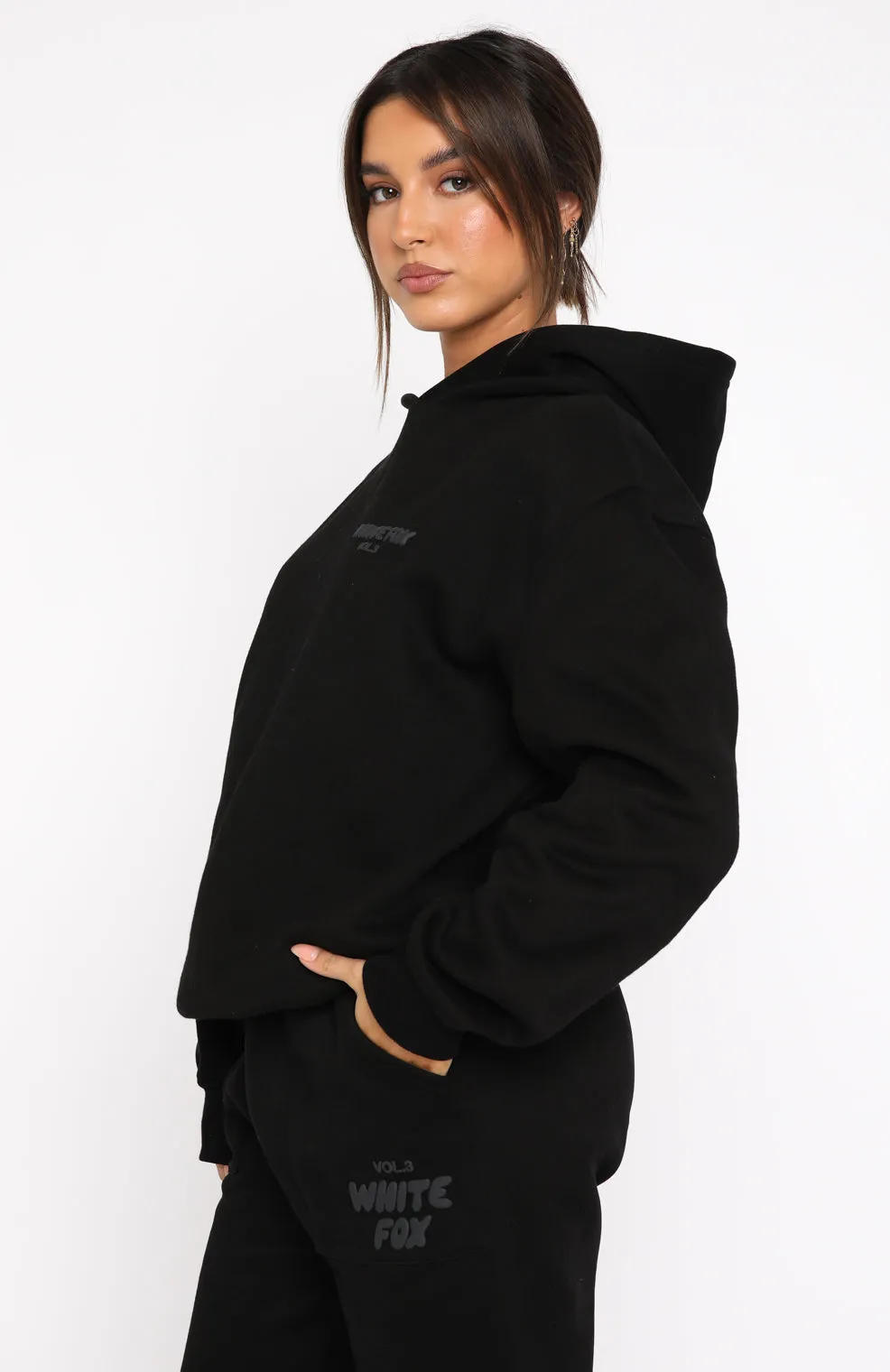 Offstage Hoodie Onyx sold by White Fox Boutique product image thumbnail 3